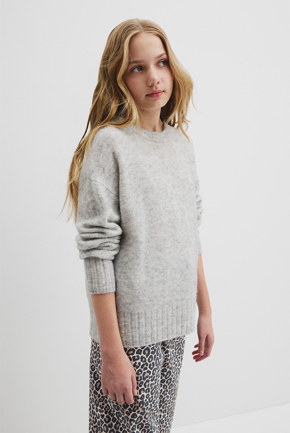 Teen Fluffy Knit Pullover