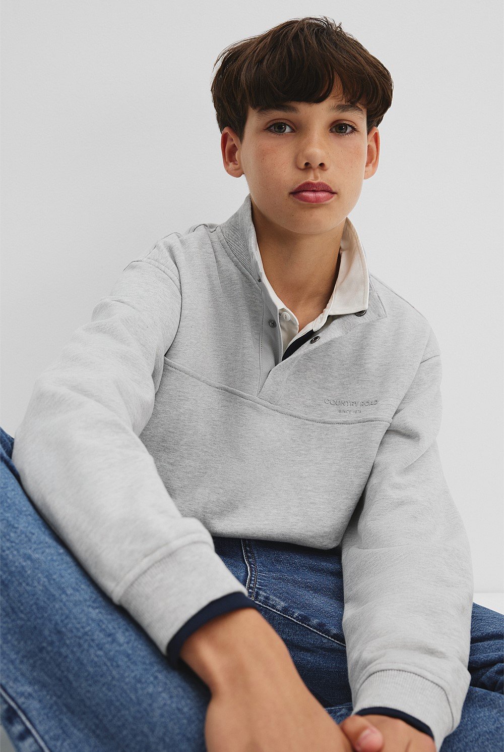 Teen Placket Detail Sweat