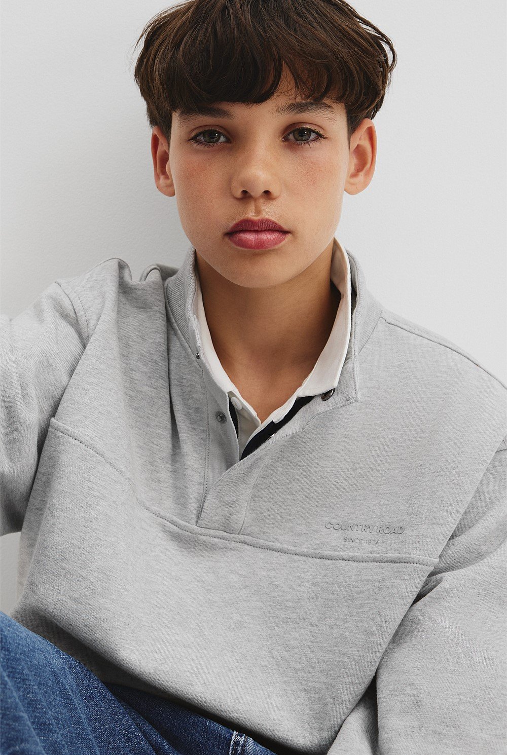 Teen Placket Detail Sweat