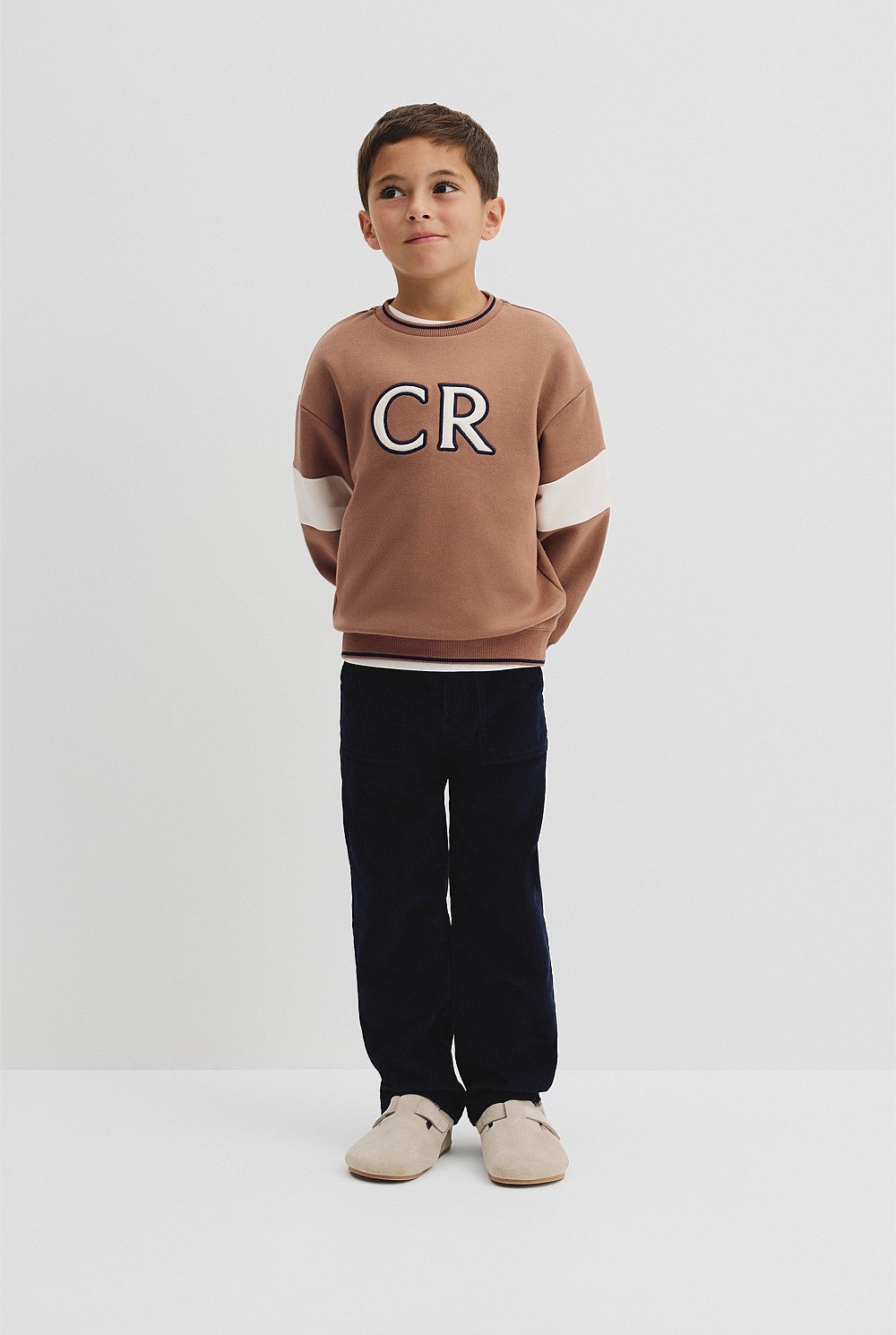 Organically Grown Cotton Country Road Panelled Sweat