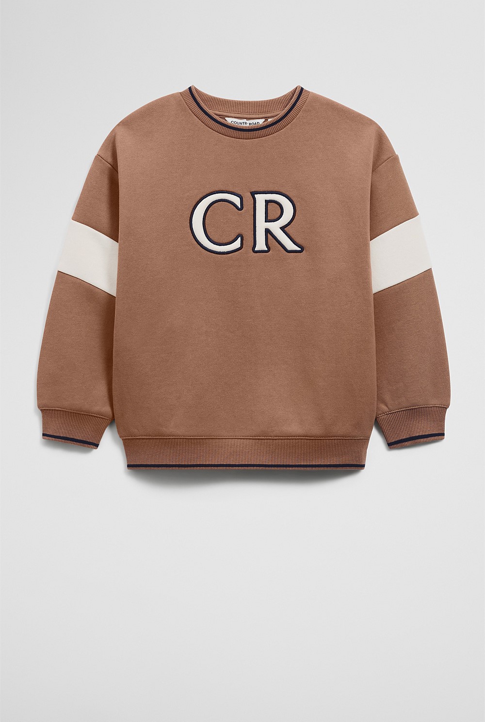 Organically Grown Cotton Country Road Panelled Sweat
