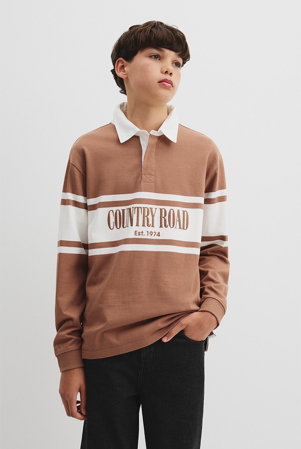 Teen Australian Cotton Panelled Rugby Shirt
