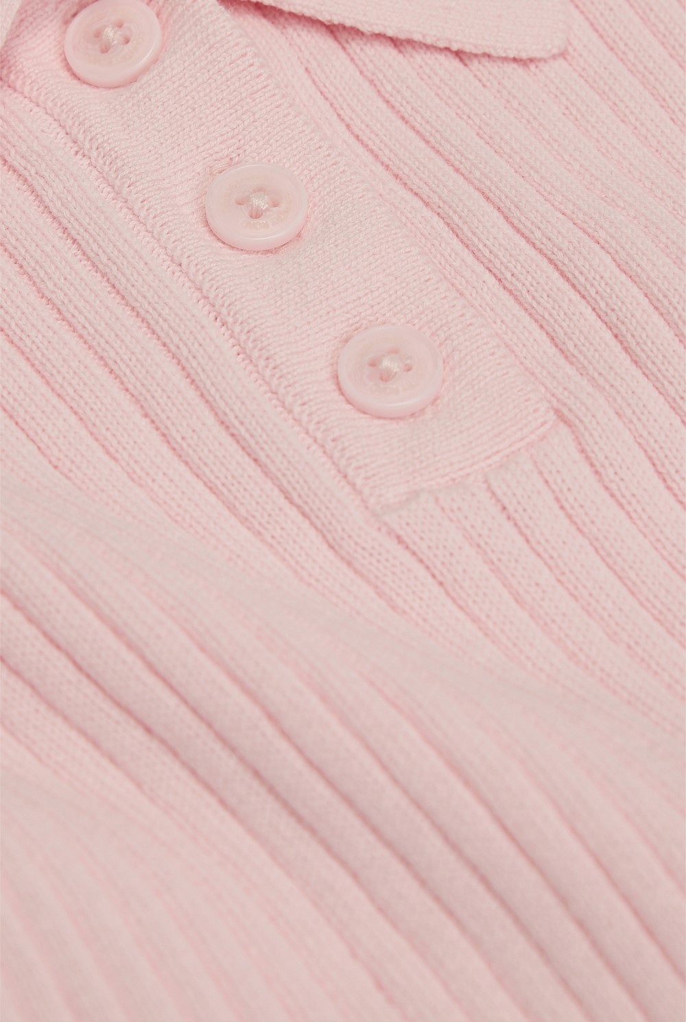 Organically Grown Cotton Long Sleeve Knit Polo