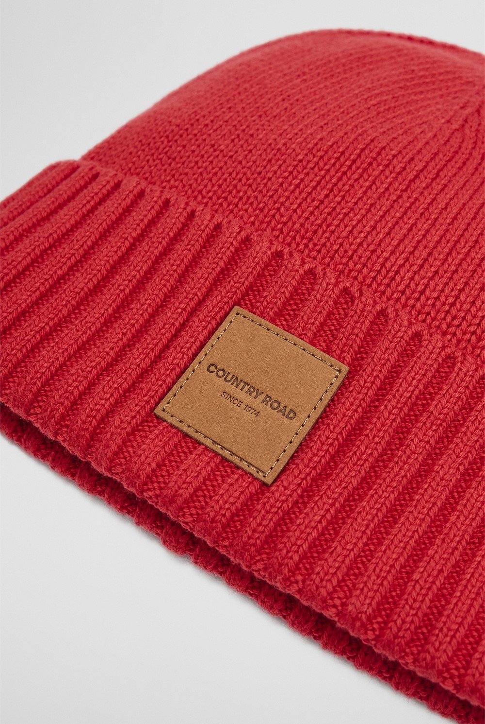 Organically Grown Cotton Blend Patch Logo Beanie