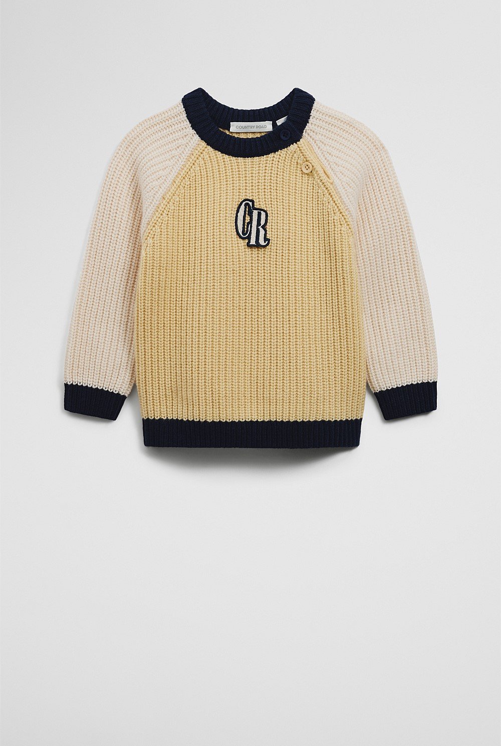 Colour Block Logo Knit