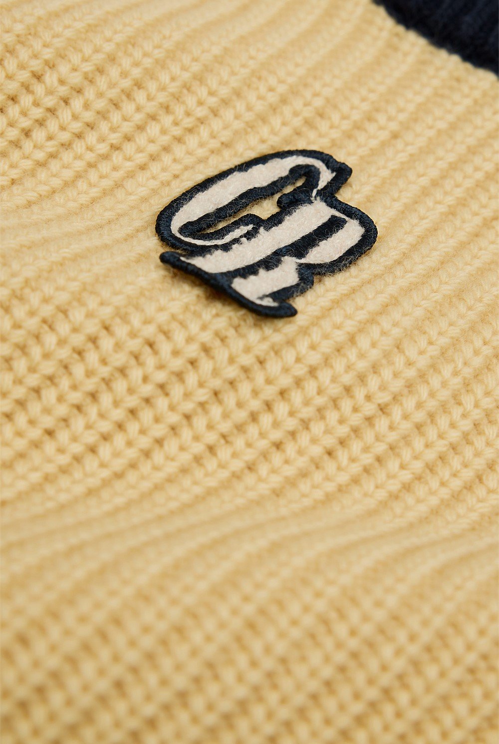 Colour Block Logo Knit