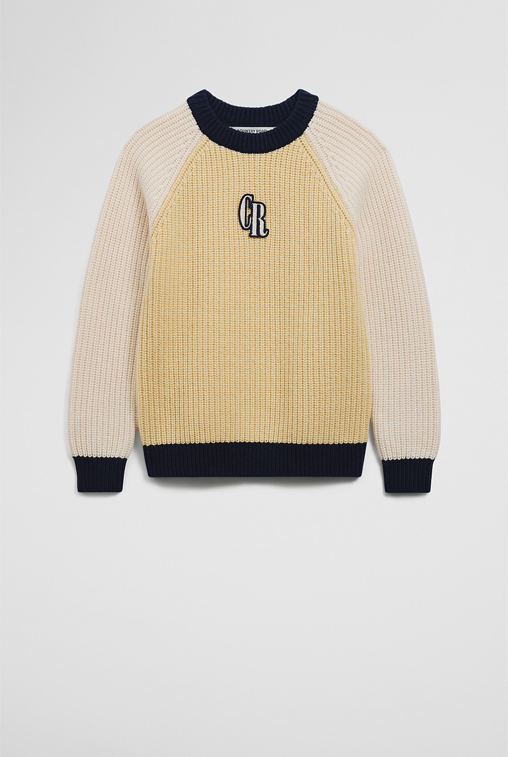 Colour Block Logo Knit