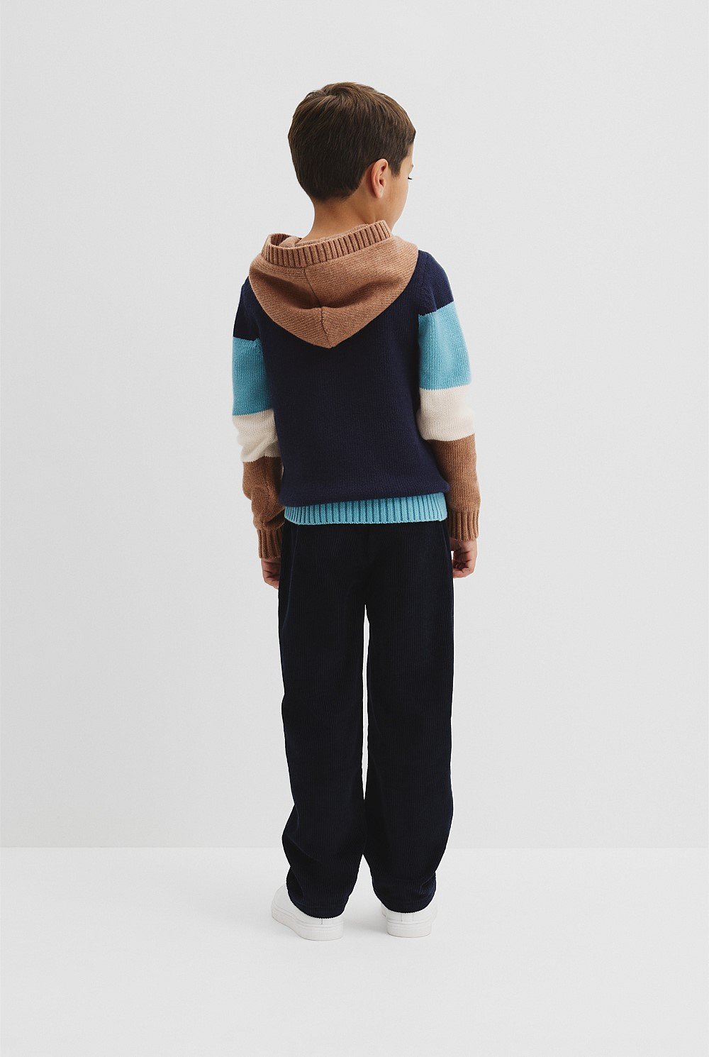 Stripe Hooded Knit