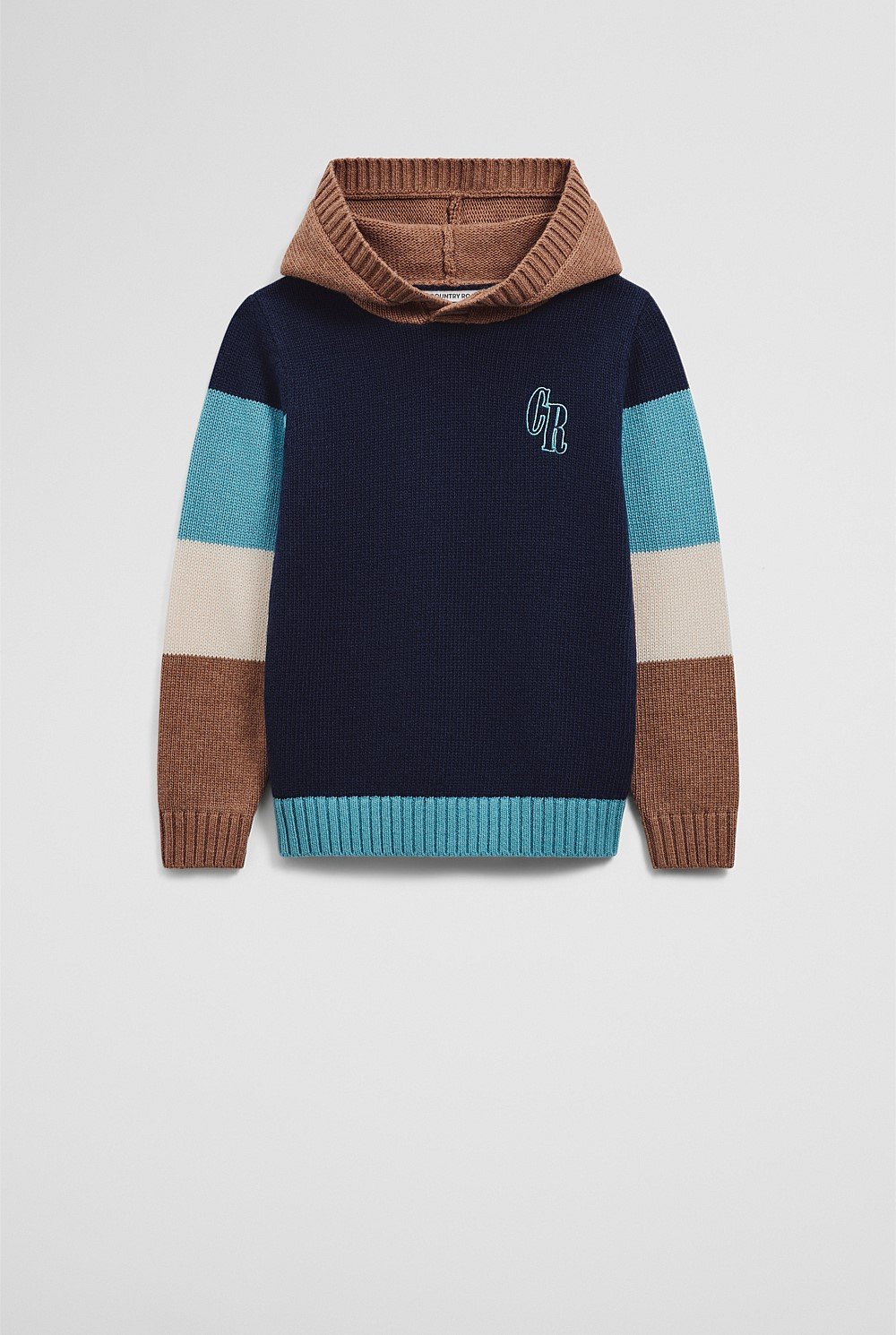 Stripe Hooded Knit