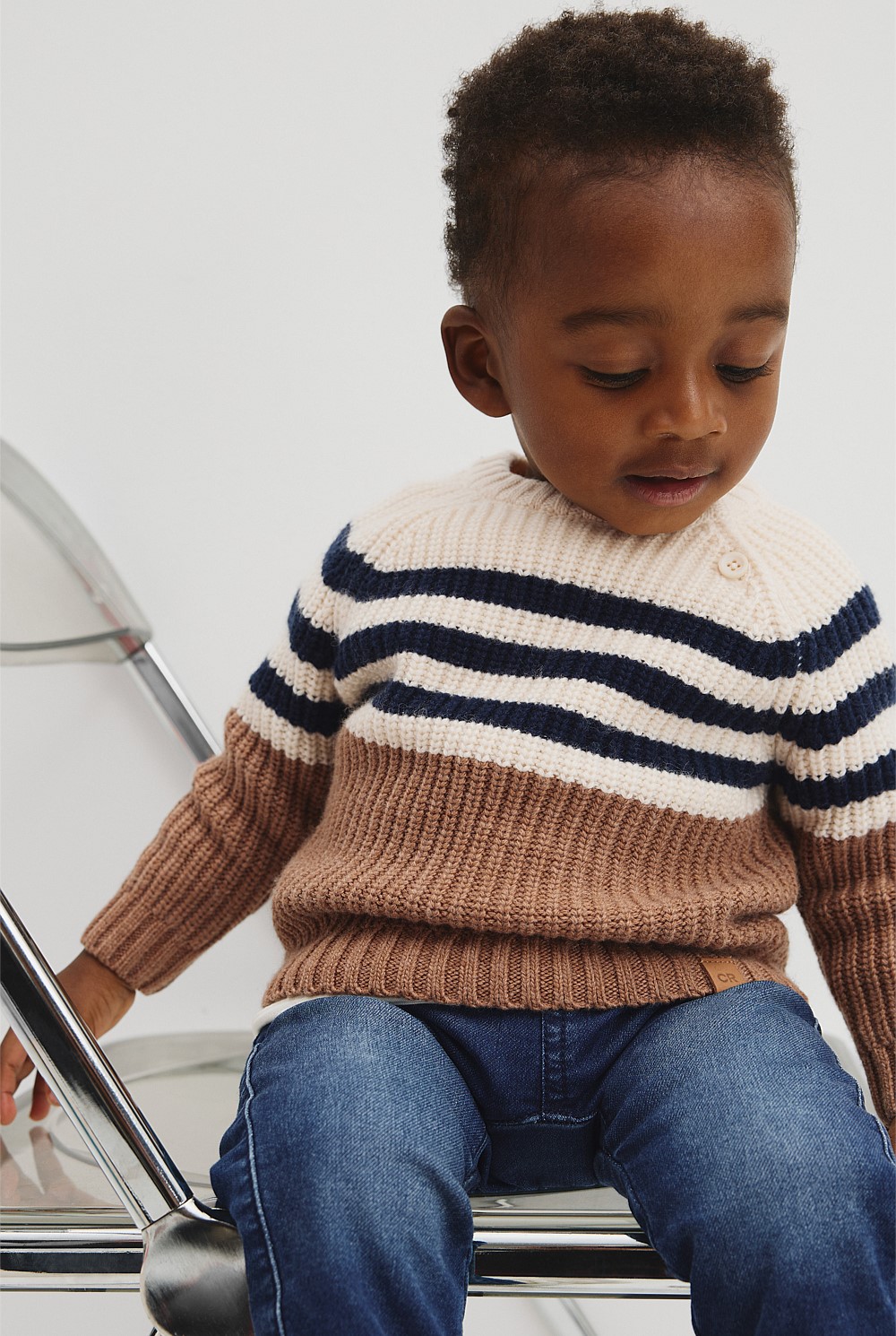 Contrast Stripe Knit