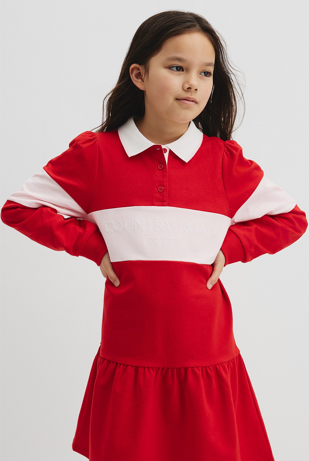 Organically Grown Cotton Logo Rugby Dress