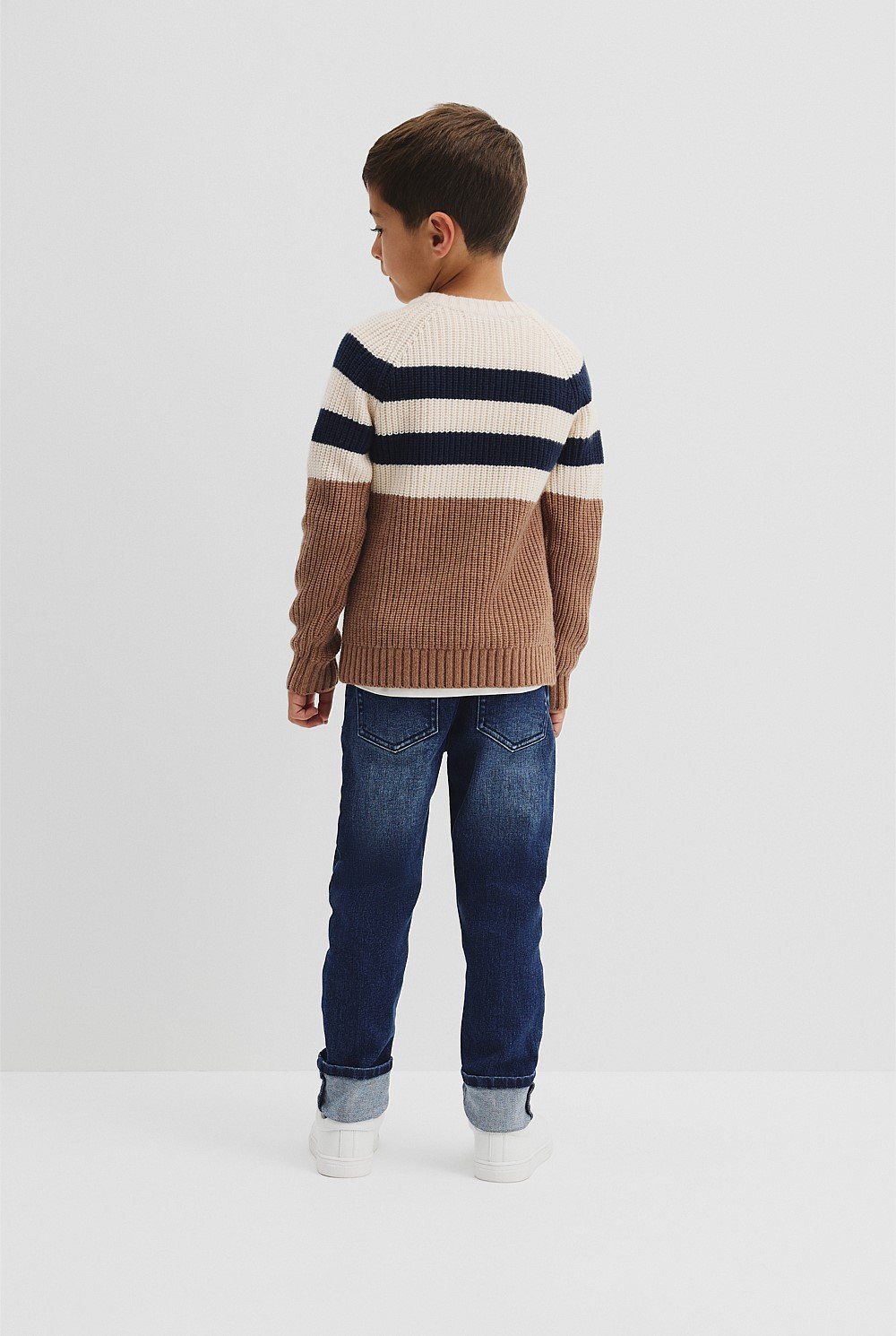 Contrast Stripe Knit