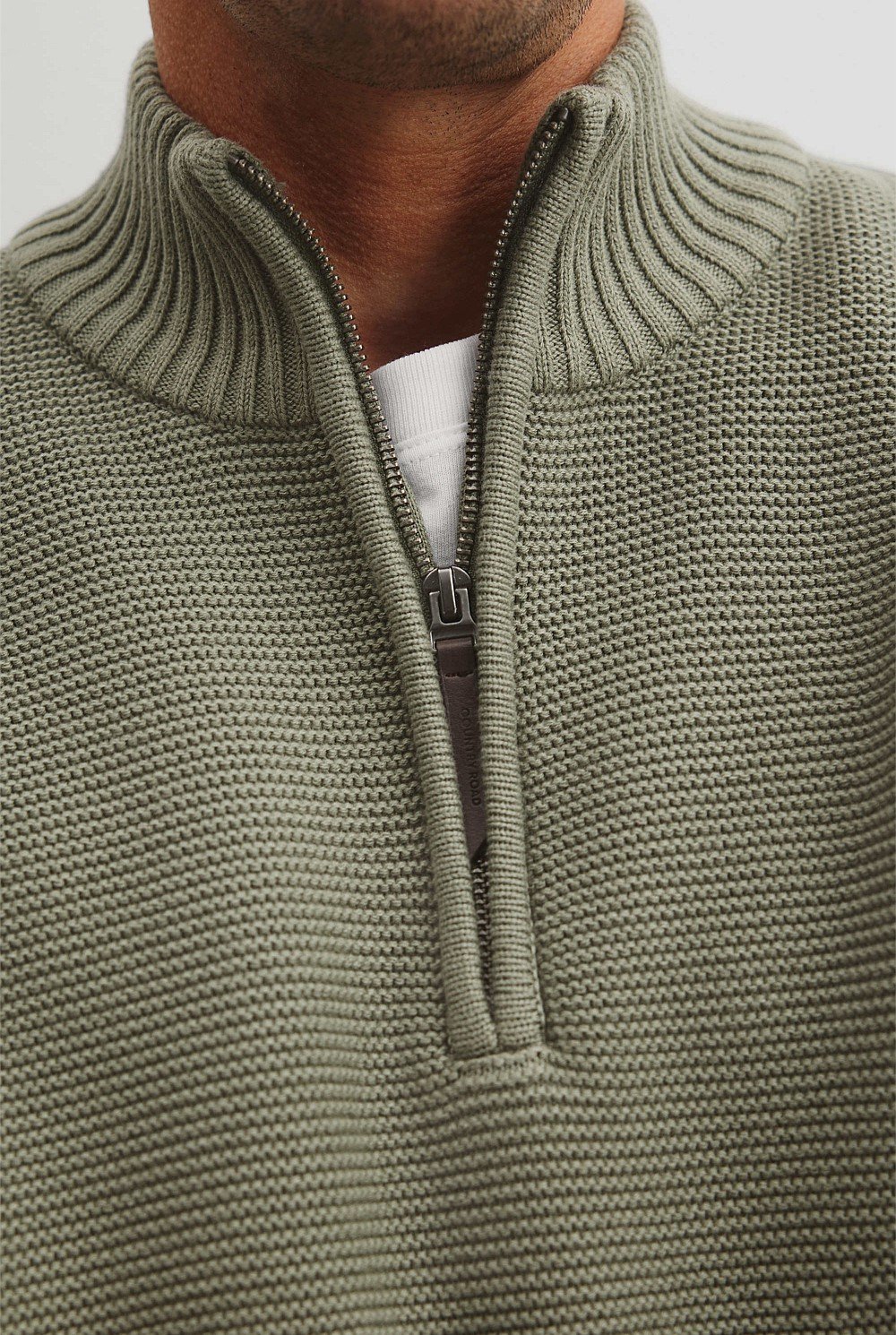 Australian Cotton Half Zip Knit