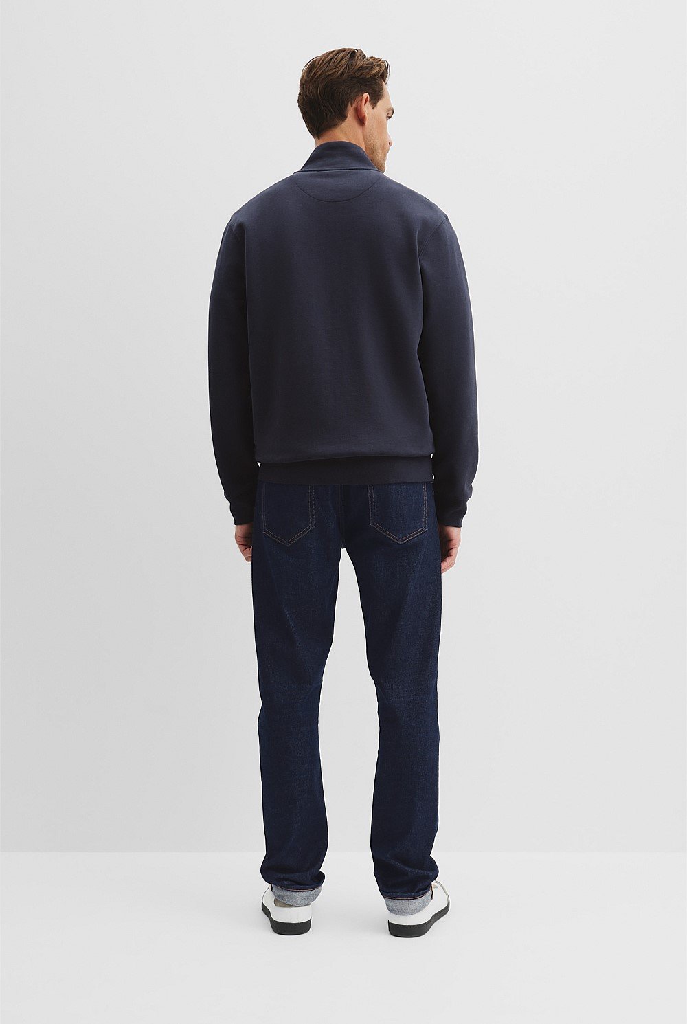 Relaxed Zip Through Sweat