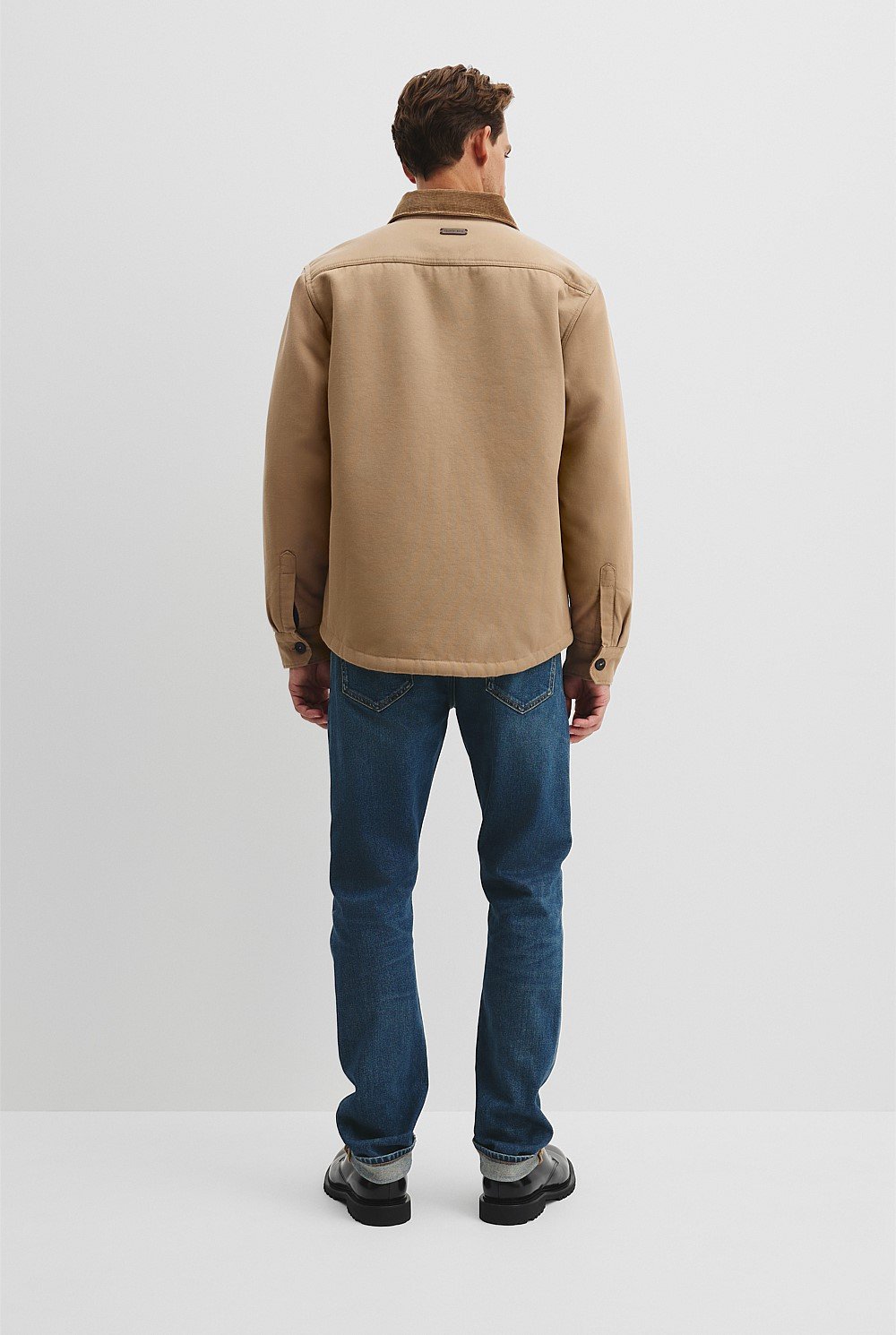 Textured Sherpa Overshirt