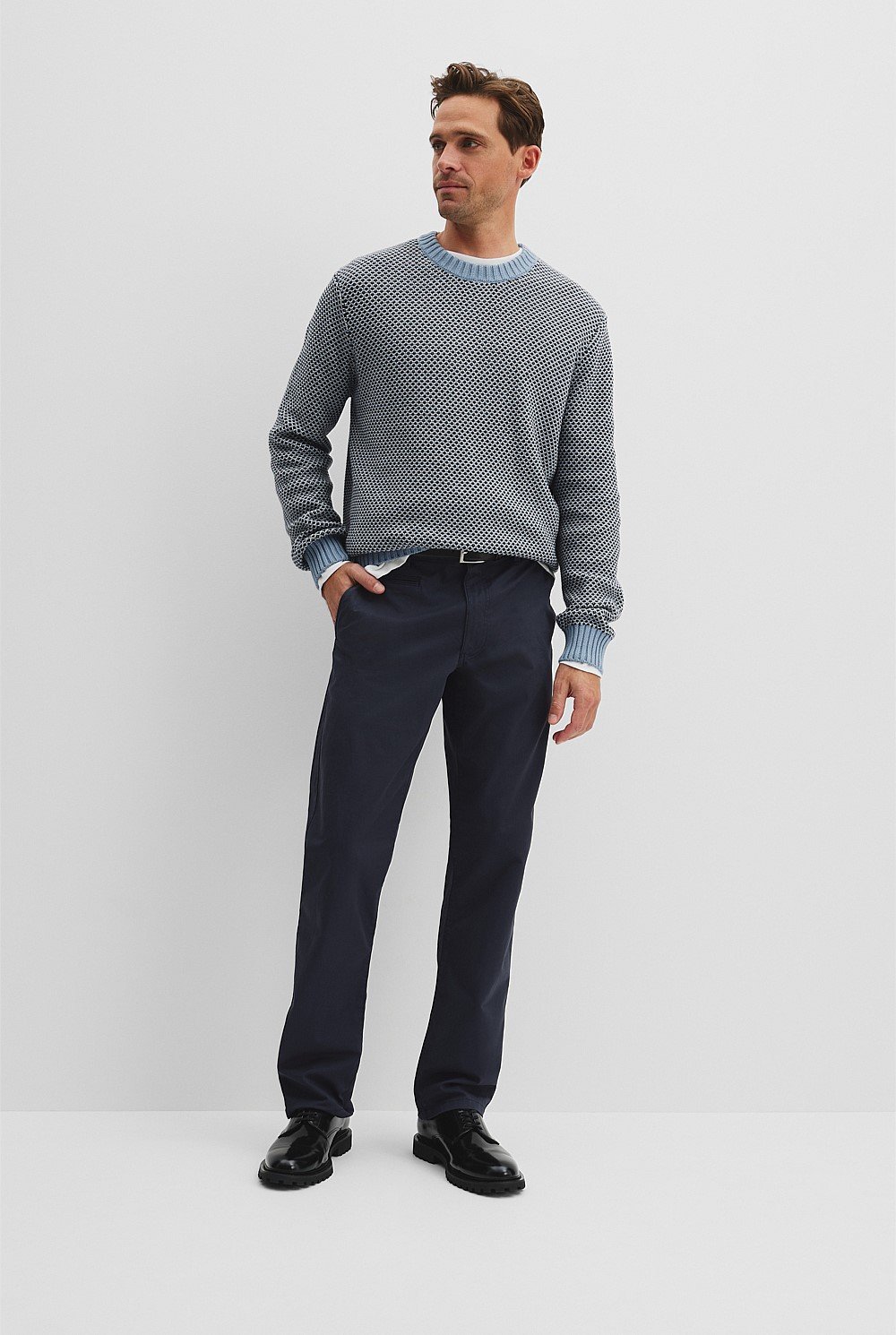 Australian Cotton Blend Textured Knit
