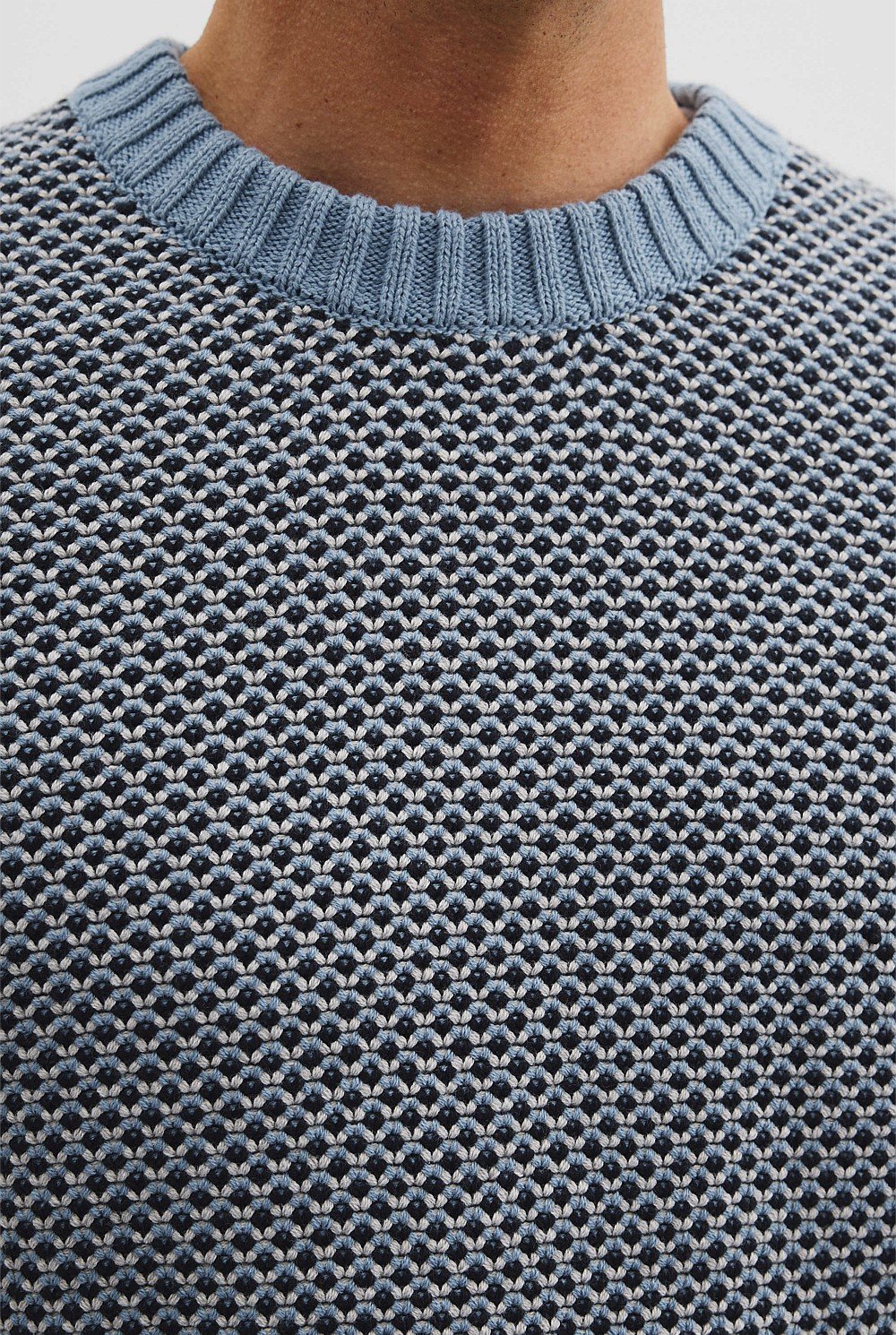 Australian Cotton Blend Textured Knit