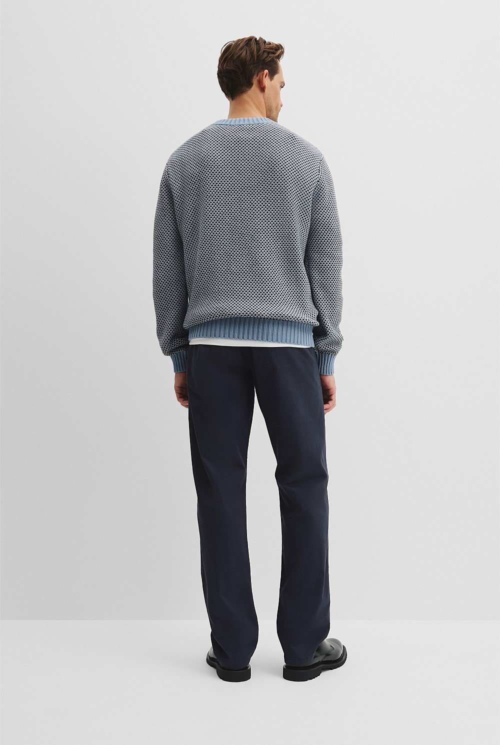 Australian Cotton Blend Textured Knit