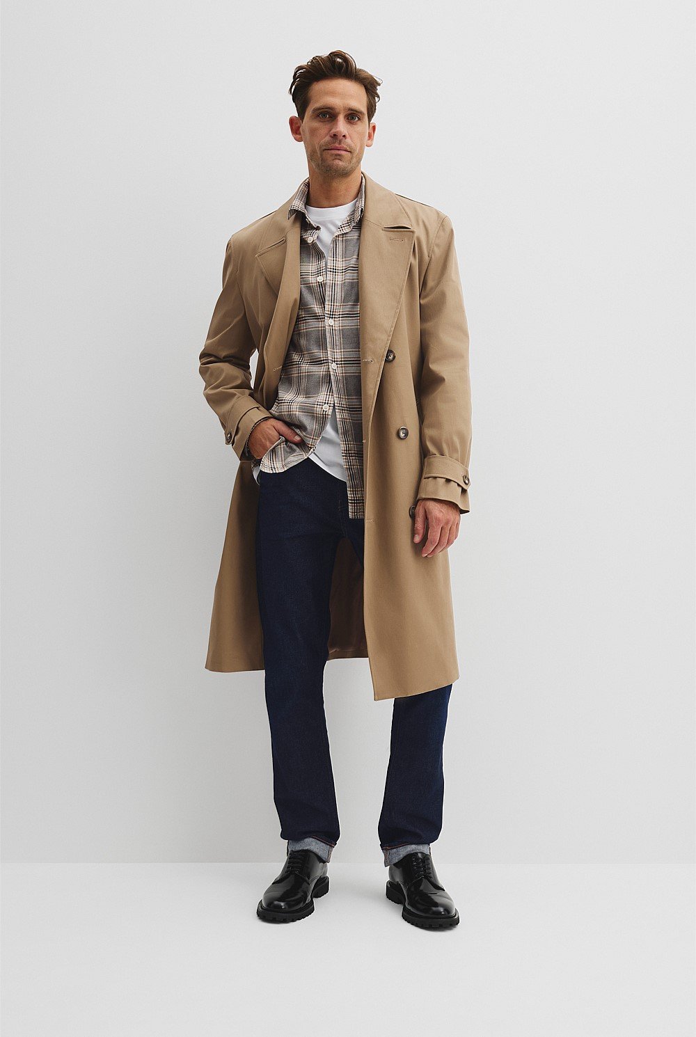 Regular Fit Australian Good Earth Cotton Flannel Shirt