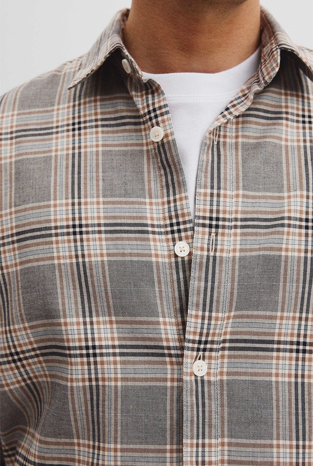 Regular Fit Australian Good Earth Cotton Flannel Shirt