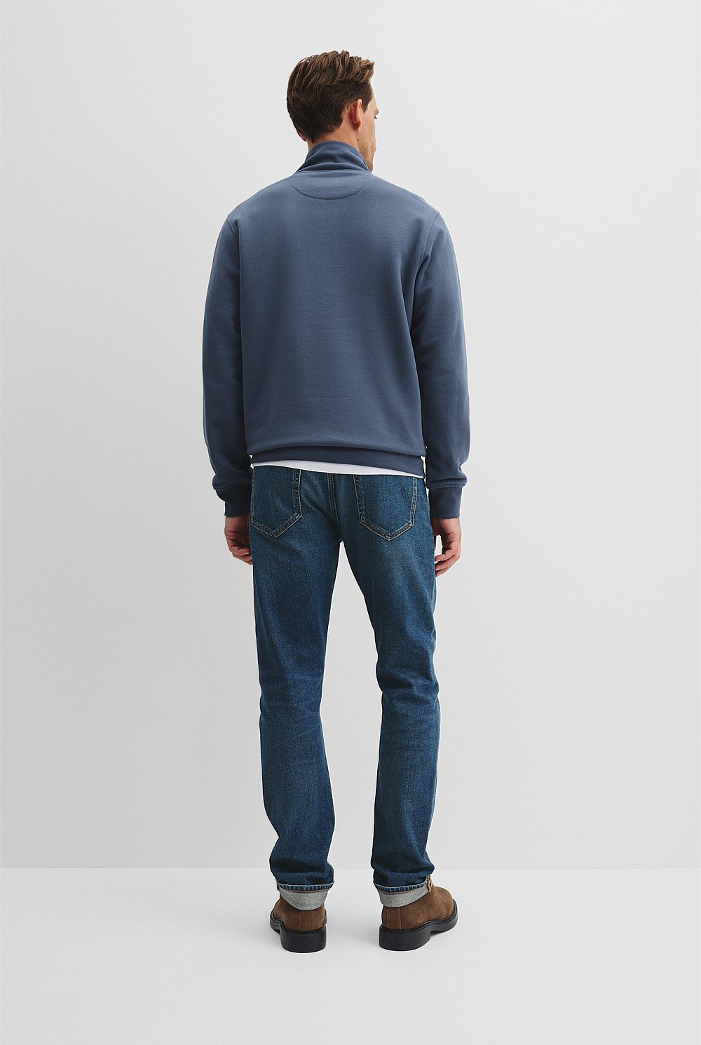 Verified Australian Cotton Half Zip Heritage Sweat