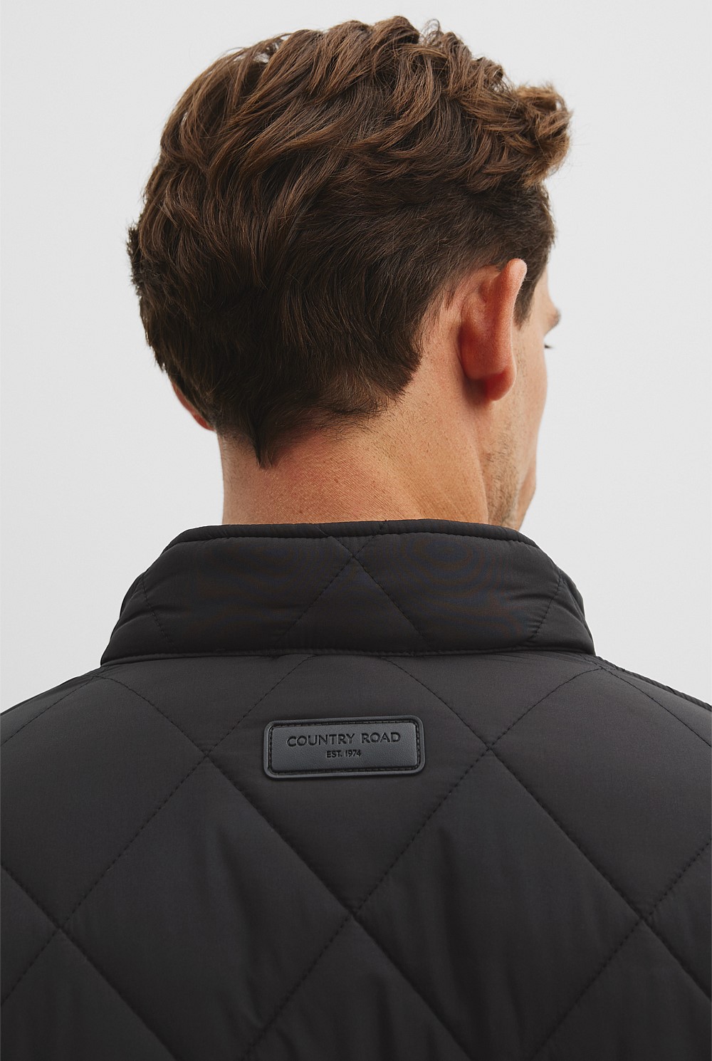 Recycled Polyester Funnel Neck Quilted Jacket