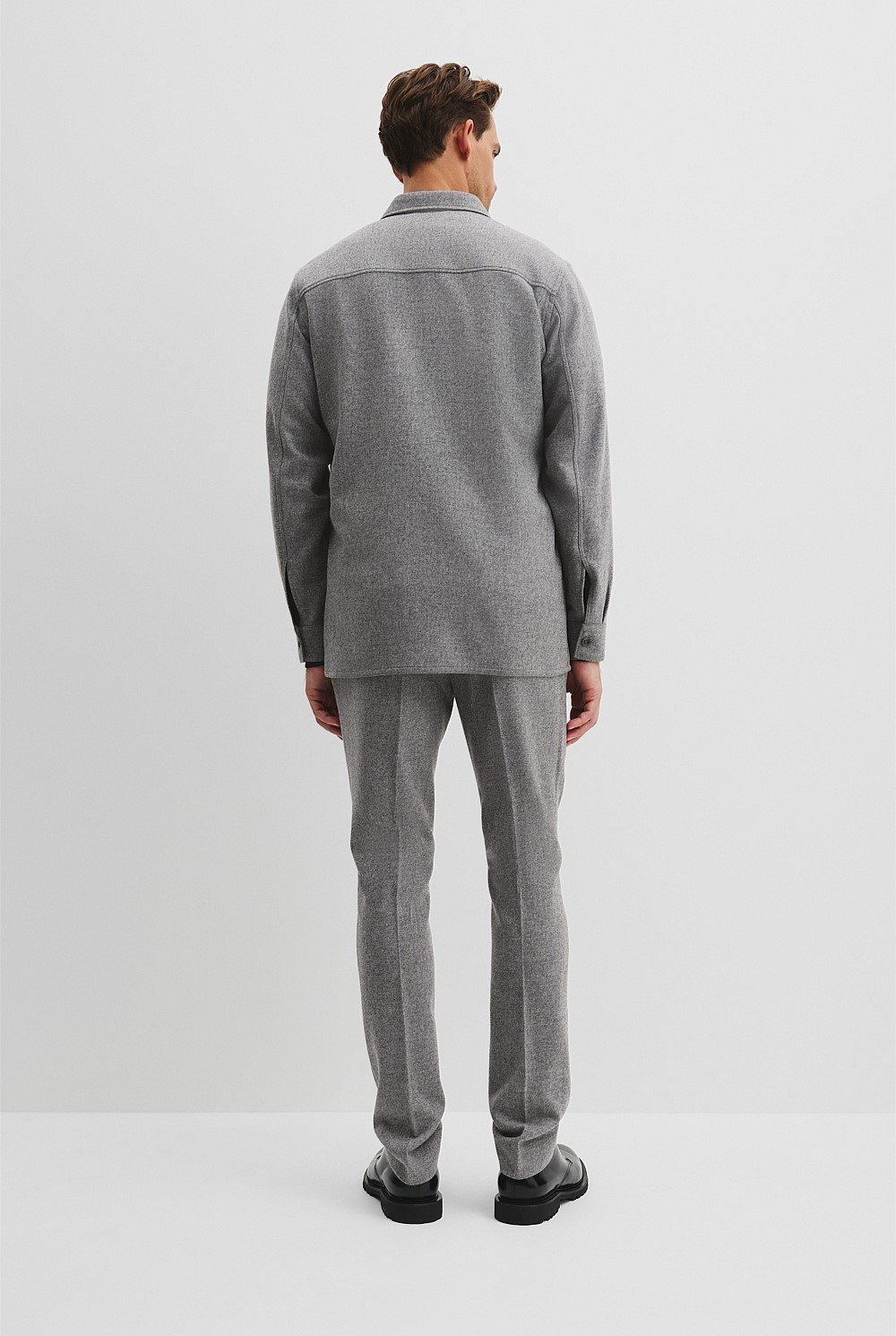 Wool Blend Button Shirt