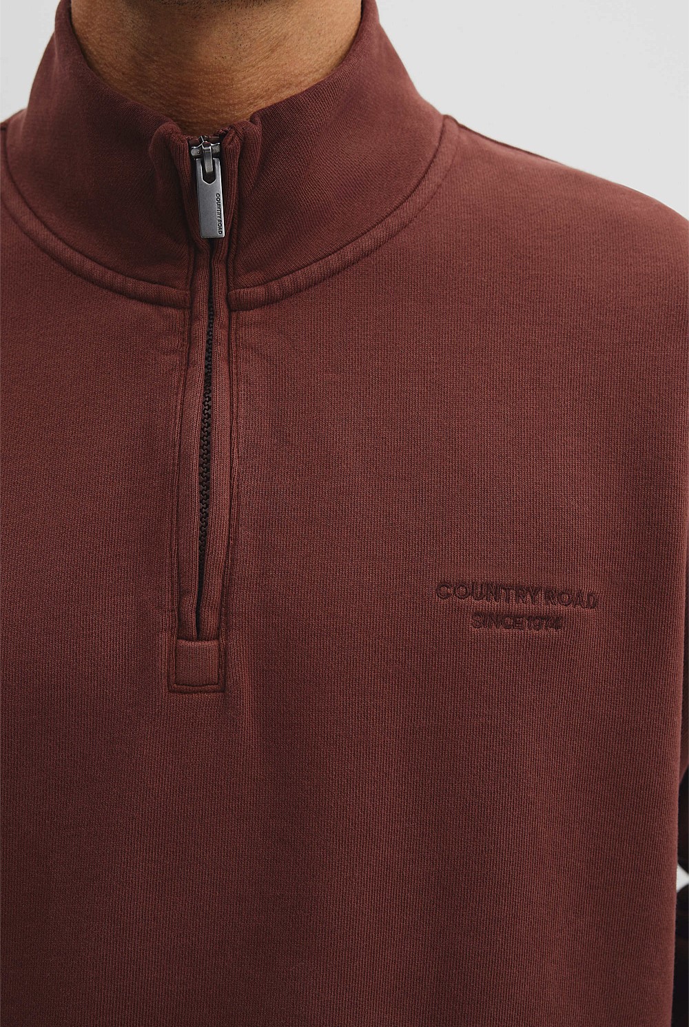 Oversized Half Zip Sweat