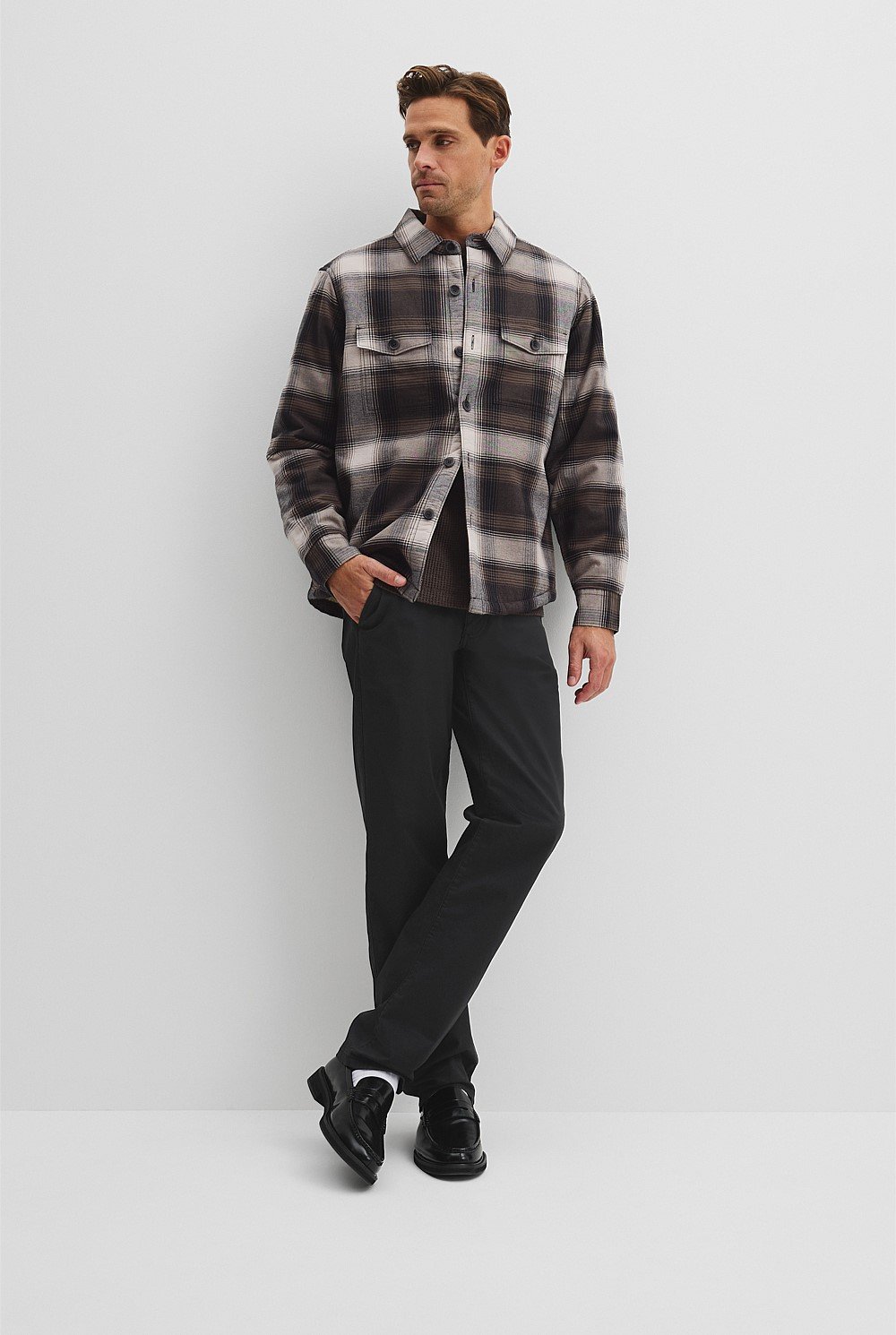 Check Sherpa Jacket