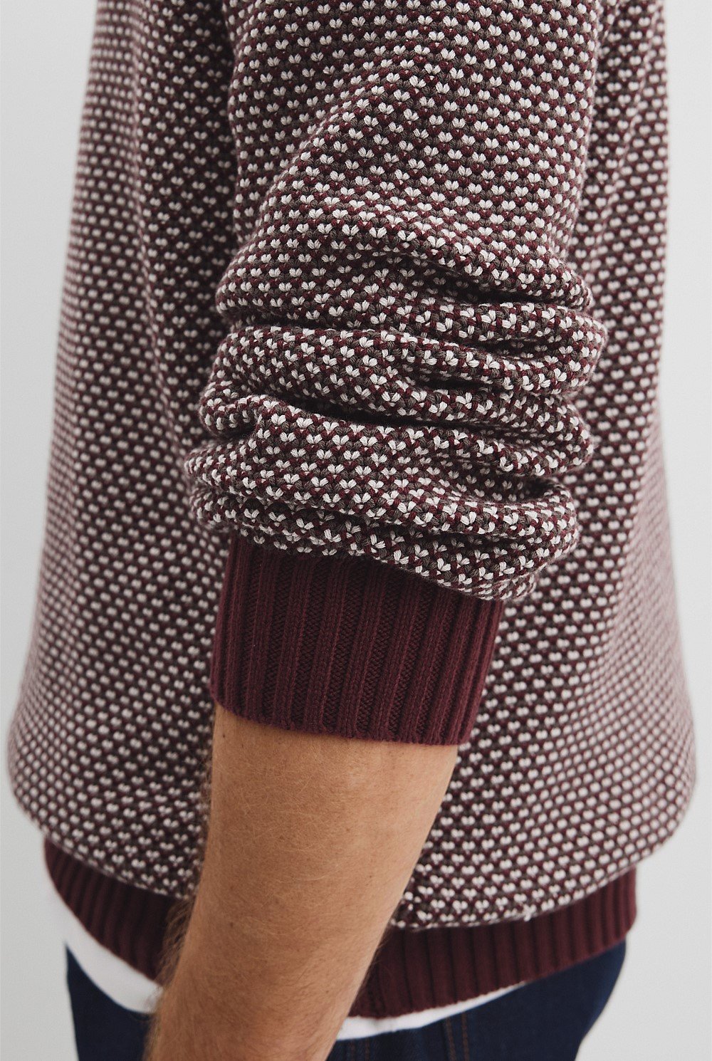 Australian Cotton Blend Textured Knit