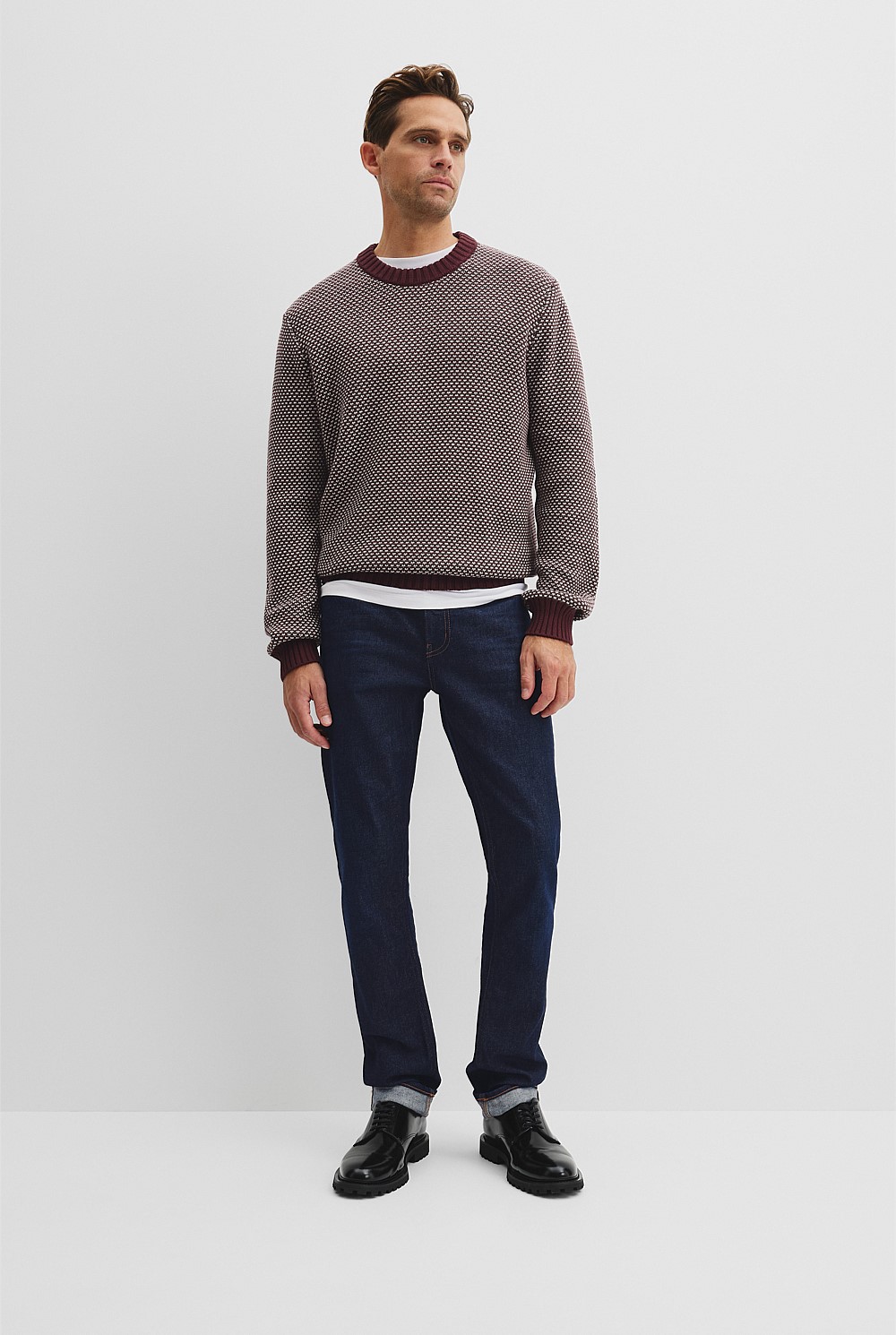 Australian Cotton Blend Textured Knit