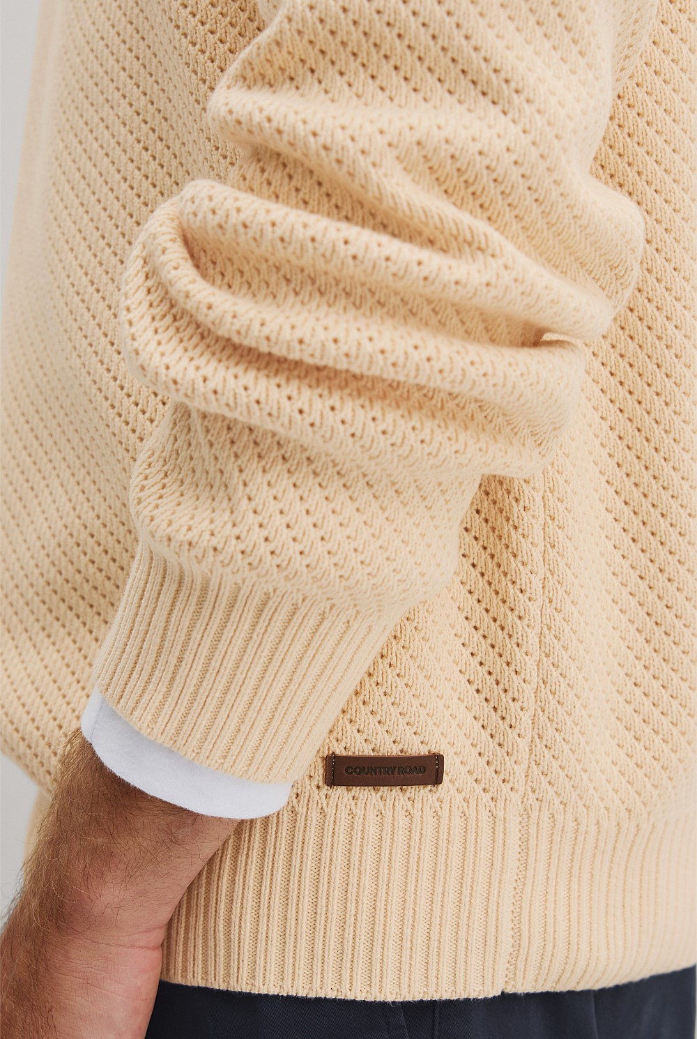 Australian Cotton Blend Crew Knit