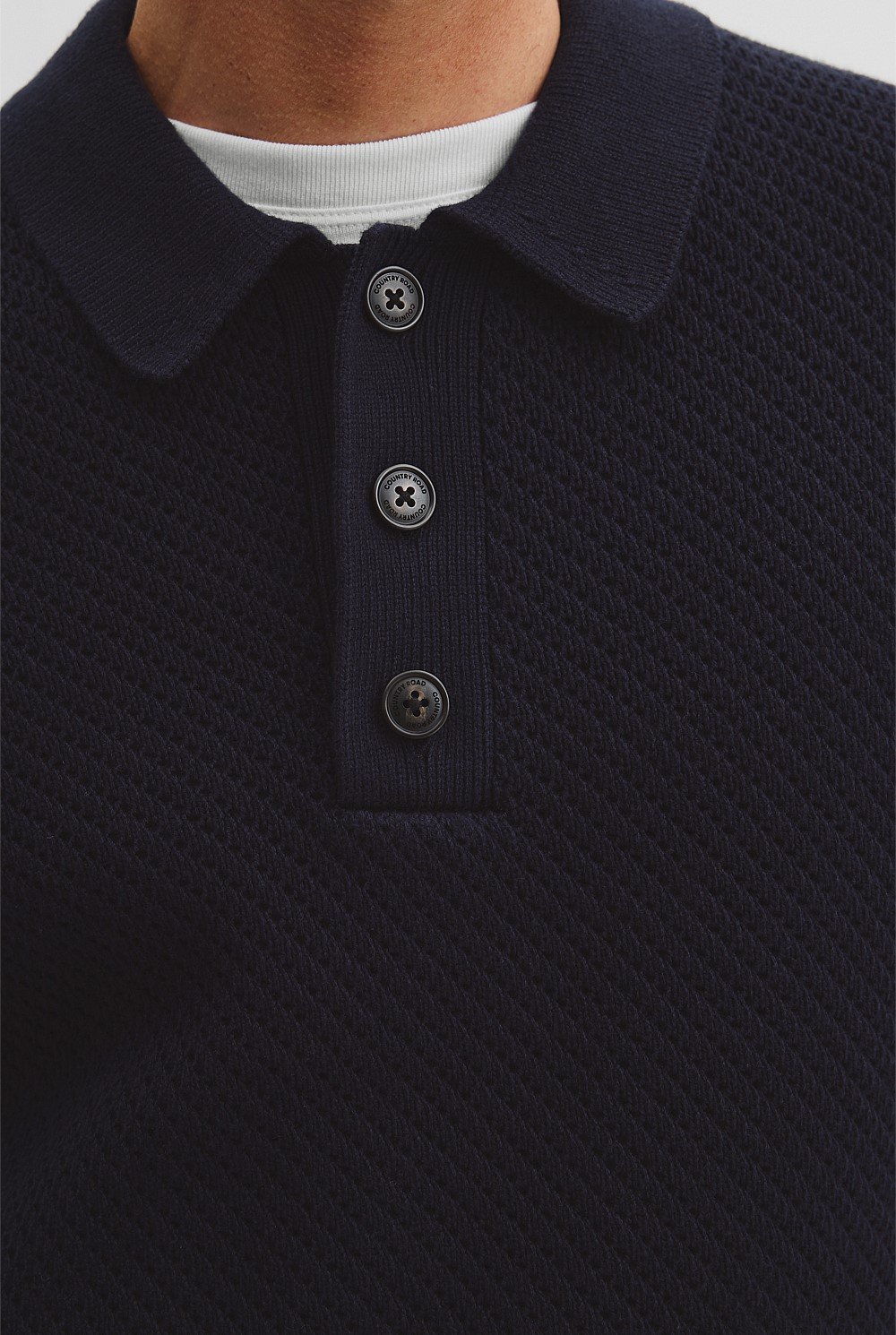 Australian Cotton Blend Chunky Collar Pullover