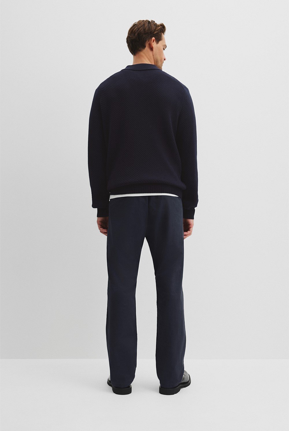 Australian Cotton Blend Chunky Collar Pullover
