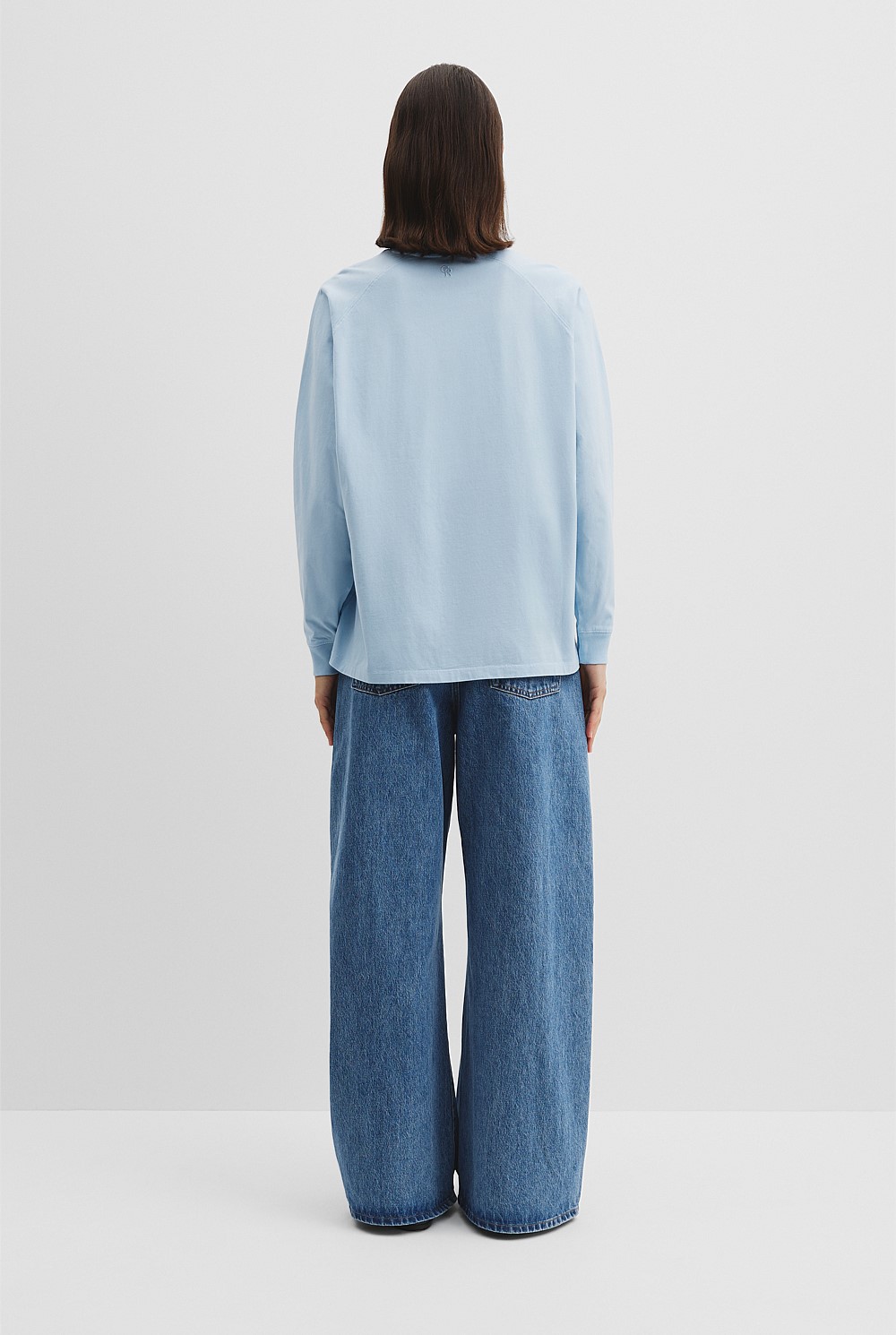 Australian Cotton Long Sleeve Relaxed T-Shirt