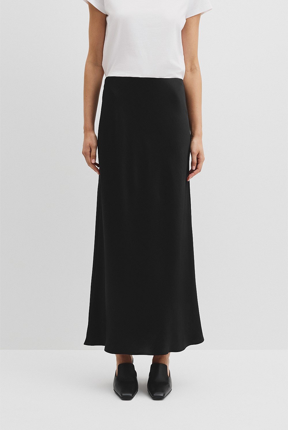 Satin Bias Skirt