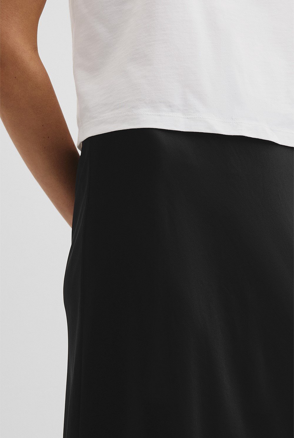 Satin Bias Skirt