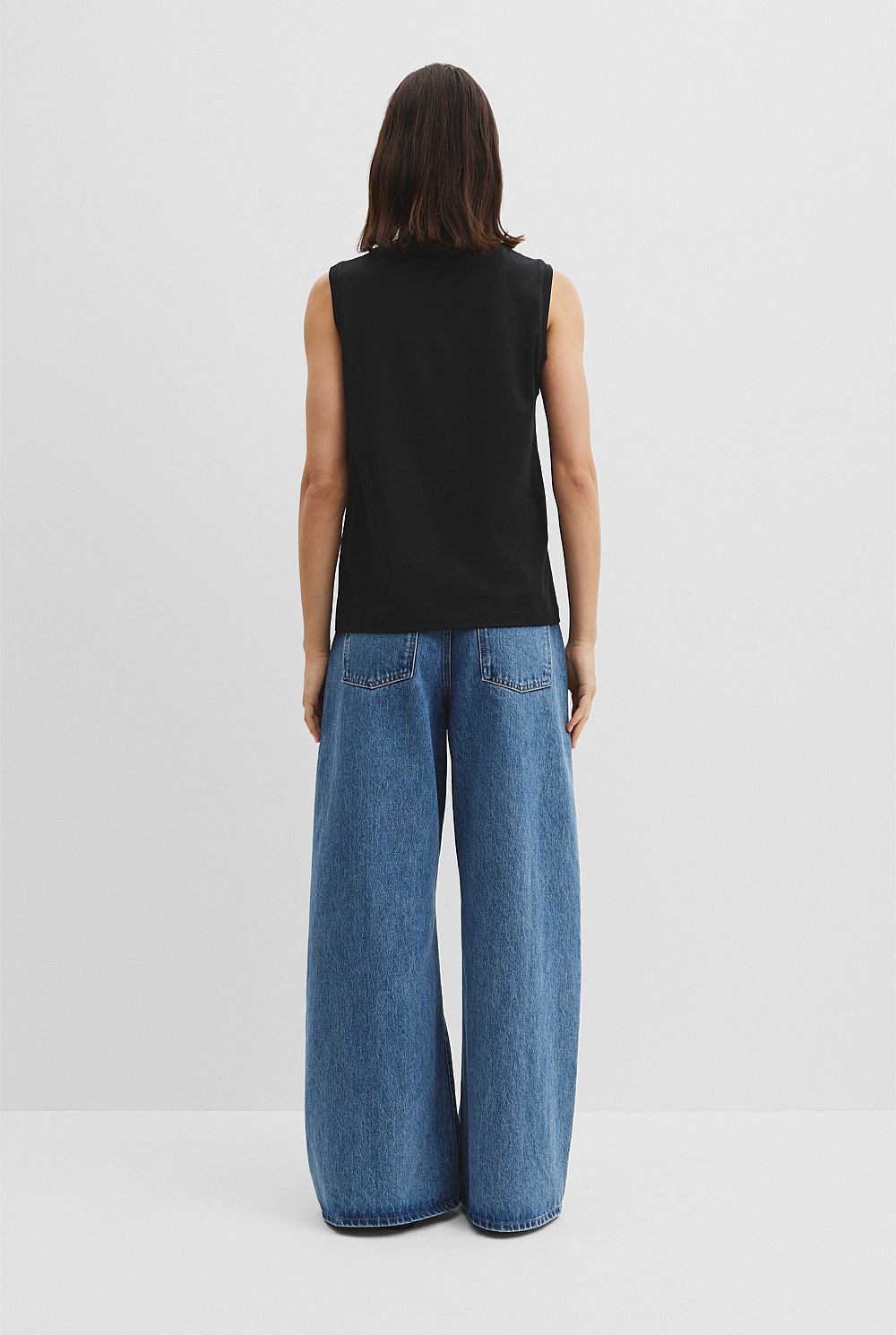 Australian Cotton Relaxed Crew Tank