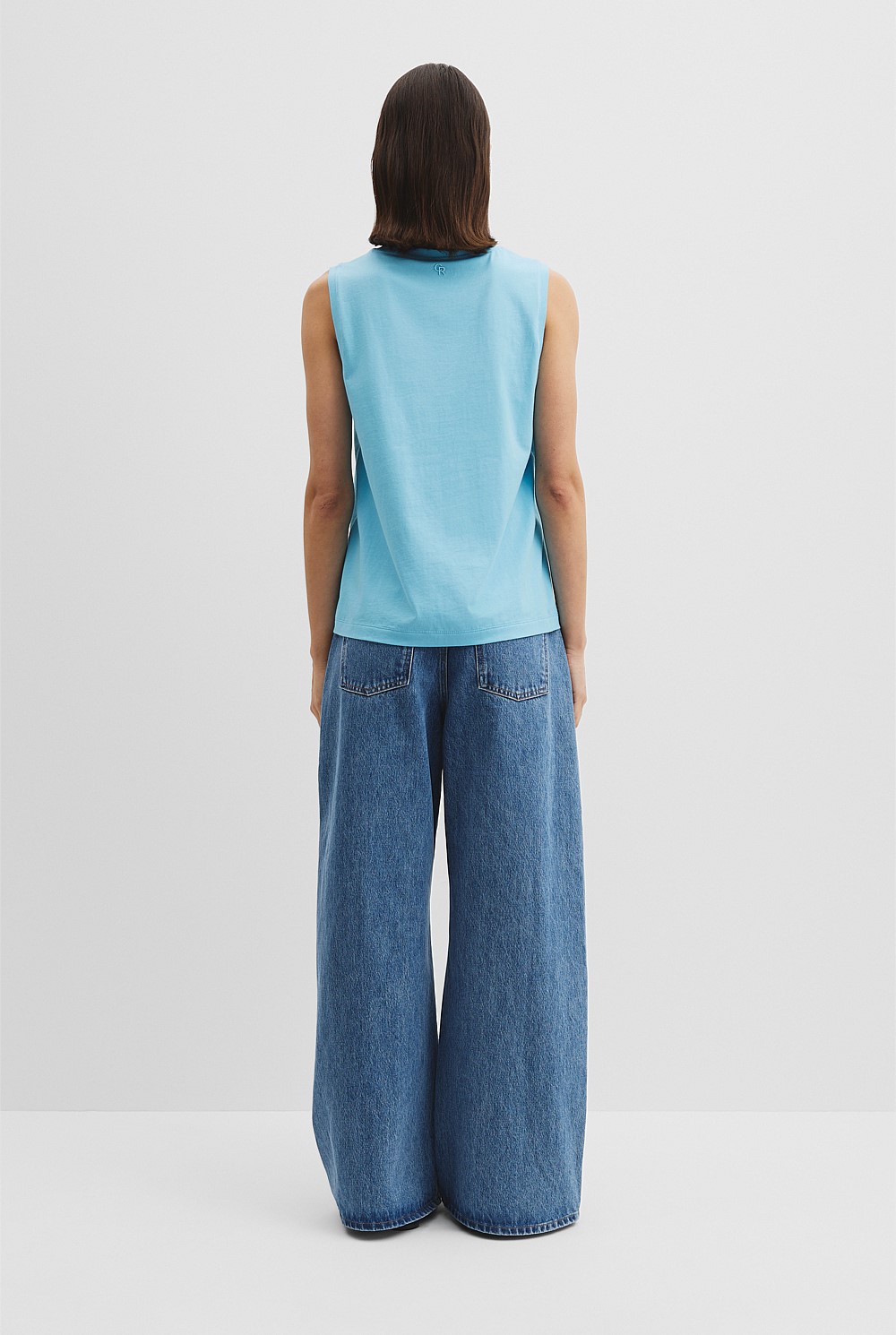 Australian Cotton Relaxed Crew Tank
