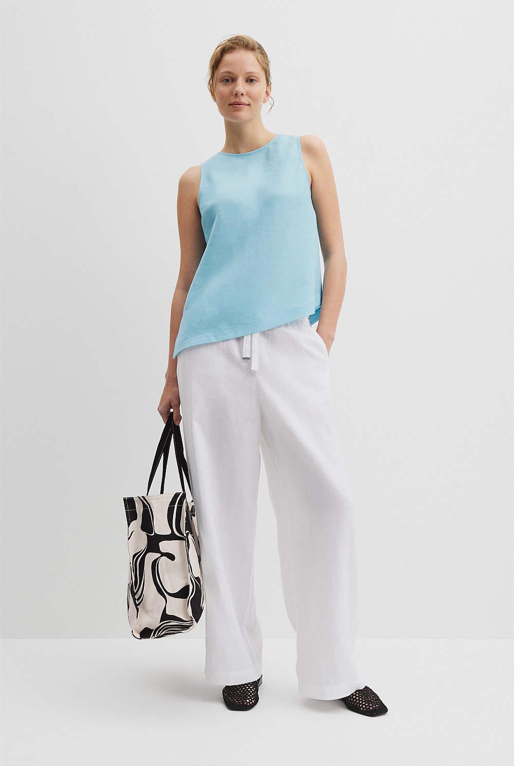 Orgqnically Grown Linen Bias Tank