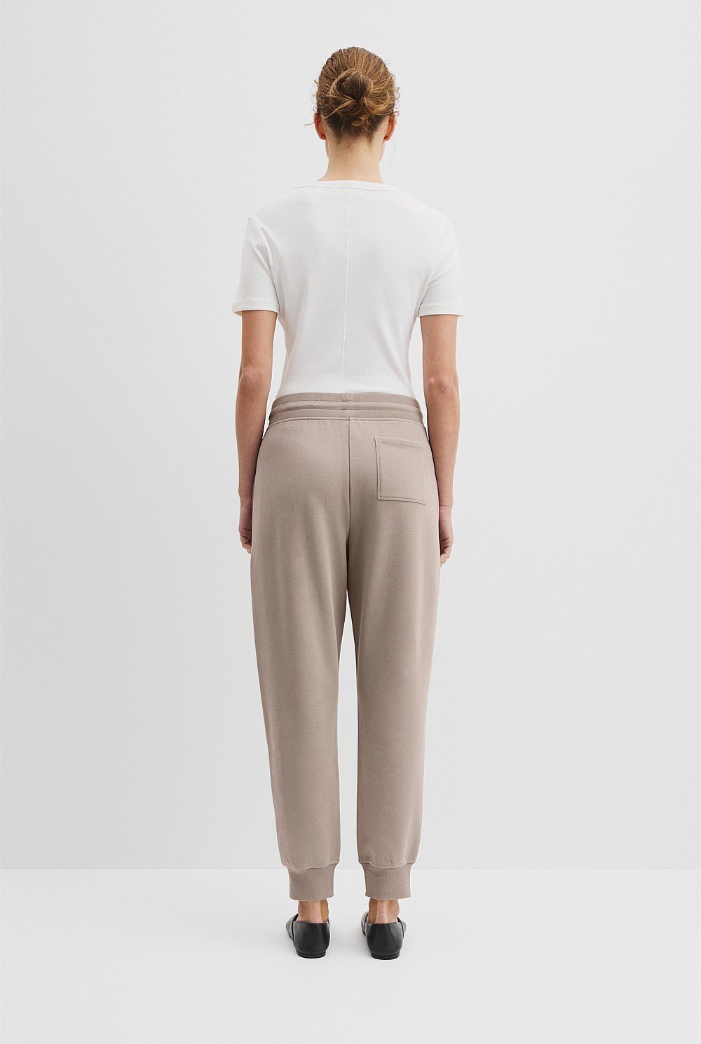 Australian Cotton Rib Cuff Track Pant