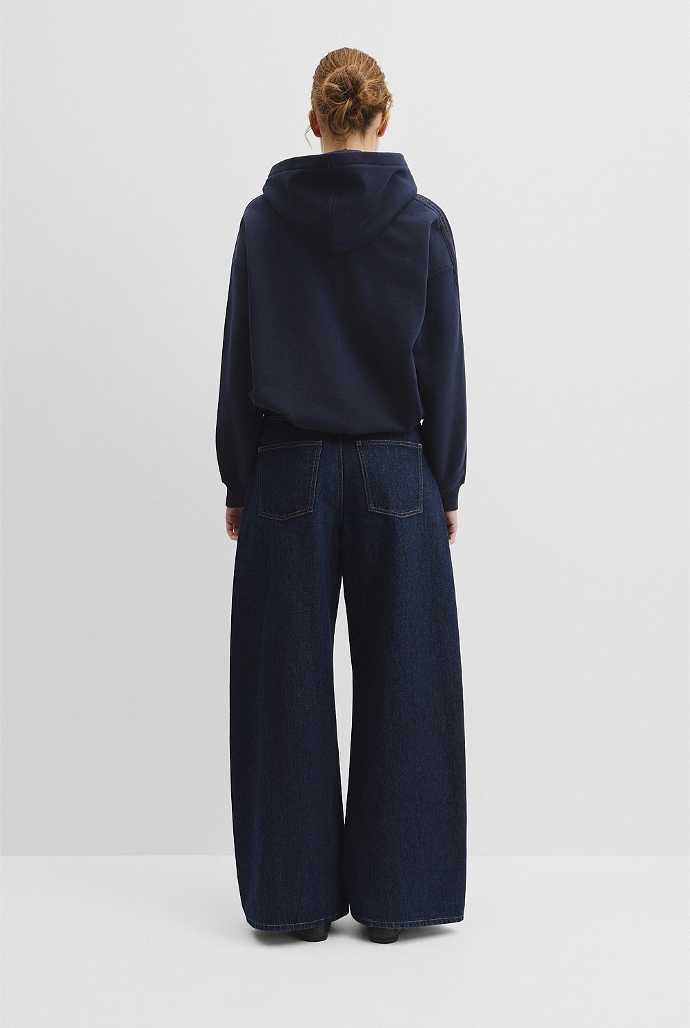 Australian Good Earth Cotton Drawcord Hooded Sweat