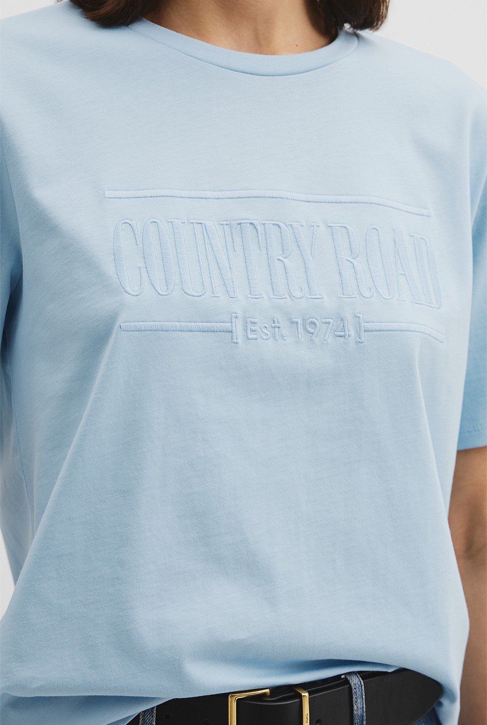 Verified Australian Cotton Heritage Embroidered T-Shirt