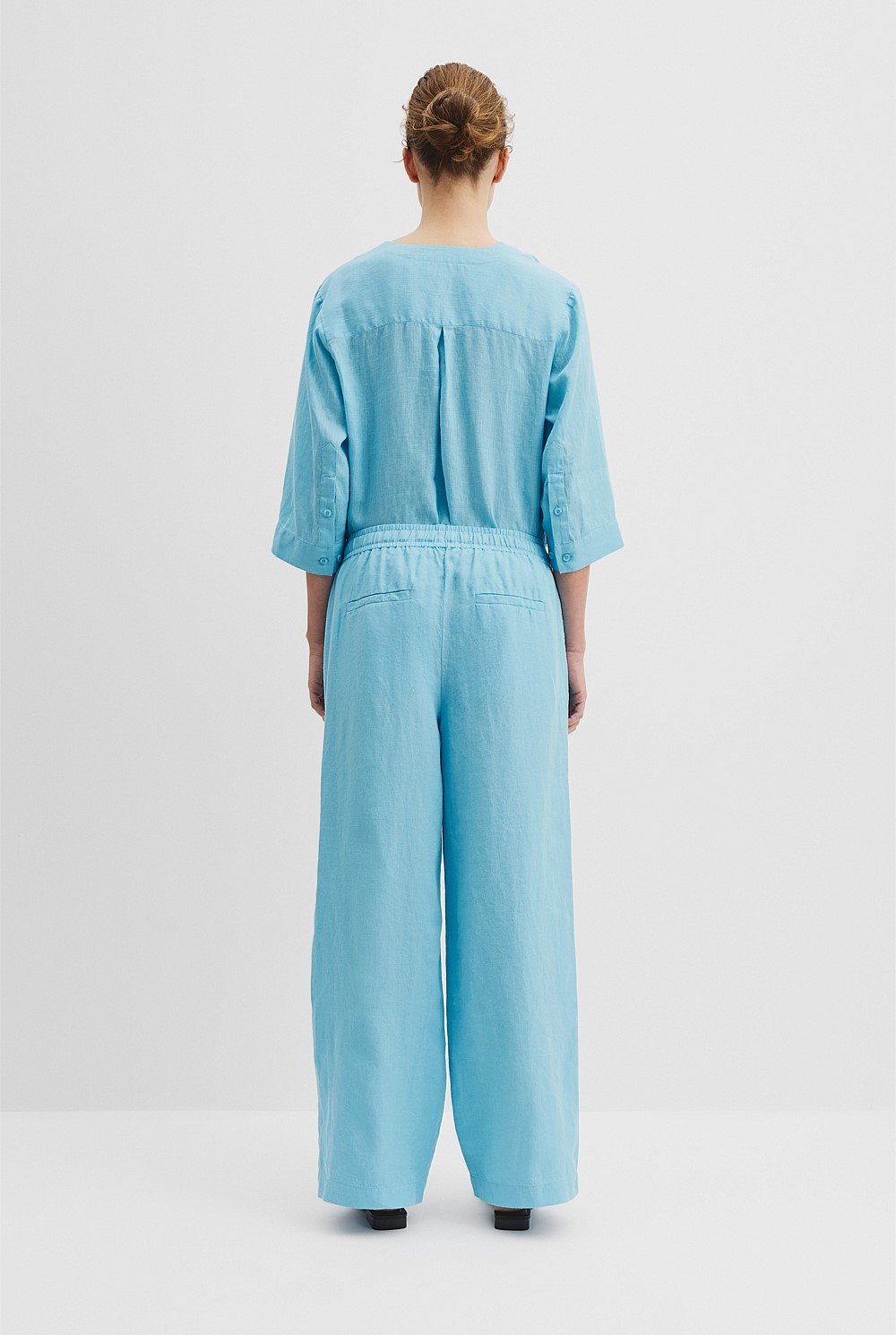 Tie Detail Linen Pant