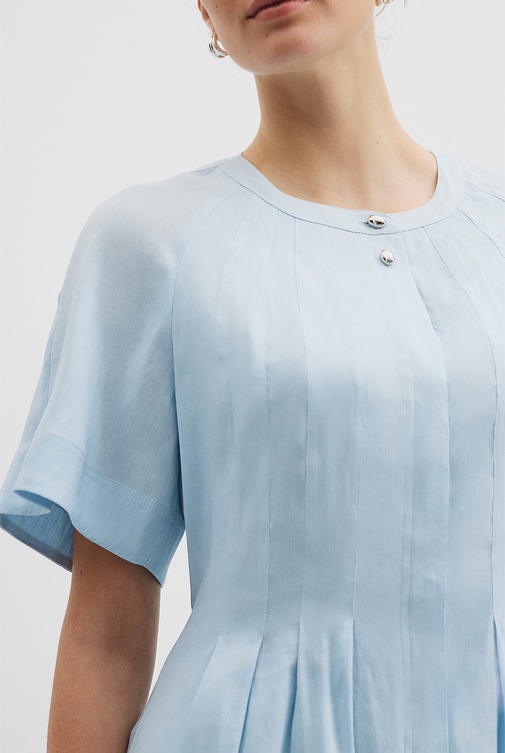 Tuck Detail Shirt Dress