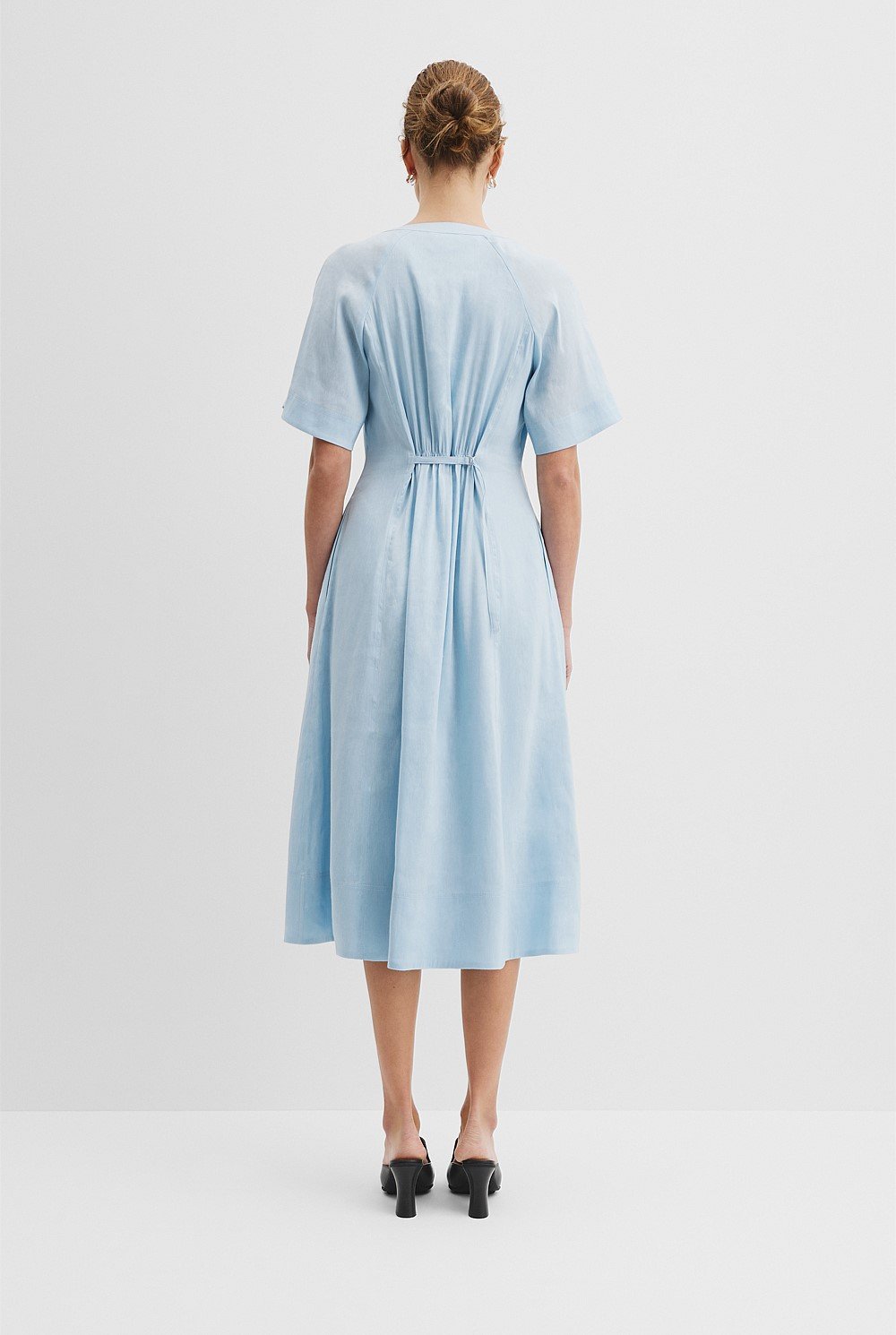 Tuck Detail Shirt Dress