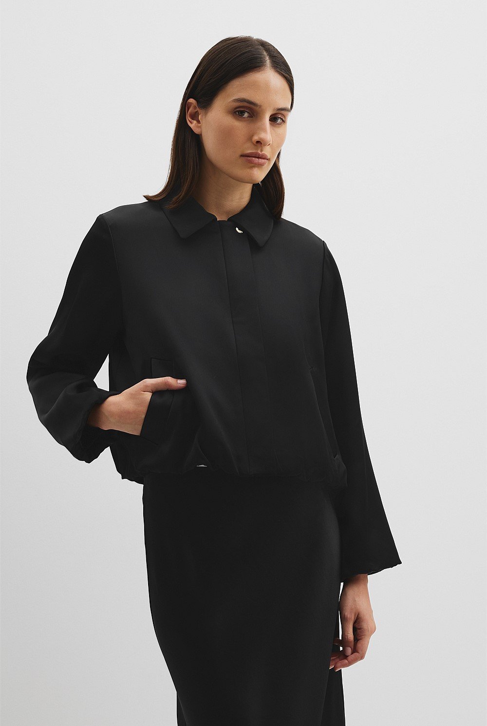 Satin Bubble Jacket