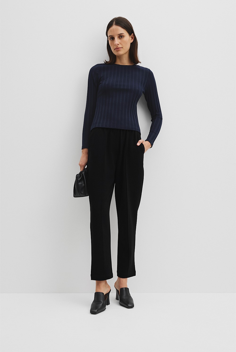 Wide Rib Long Sleeve T-Shirt