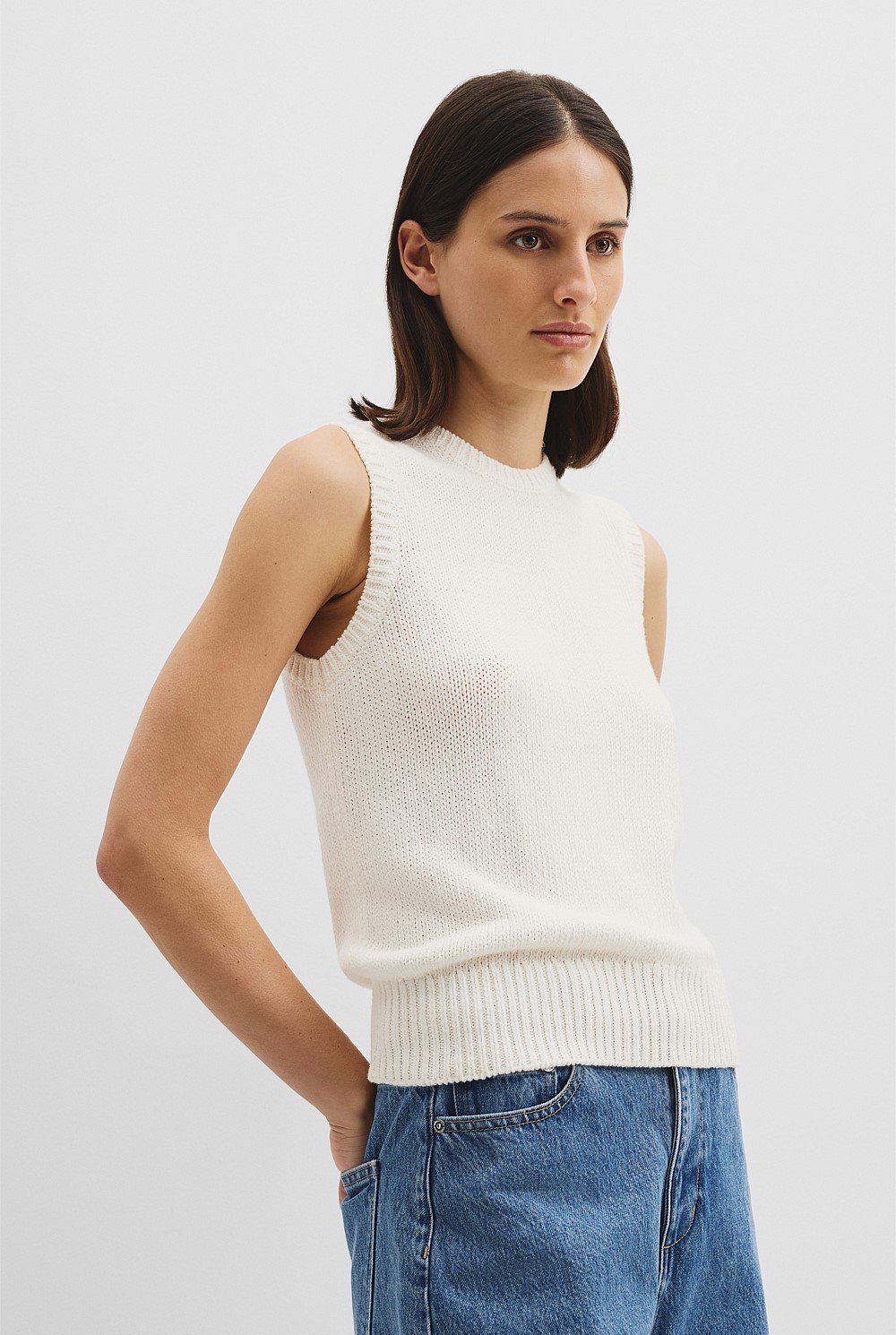 Cotton Wool Knit Tank
