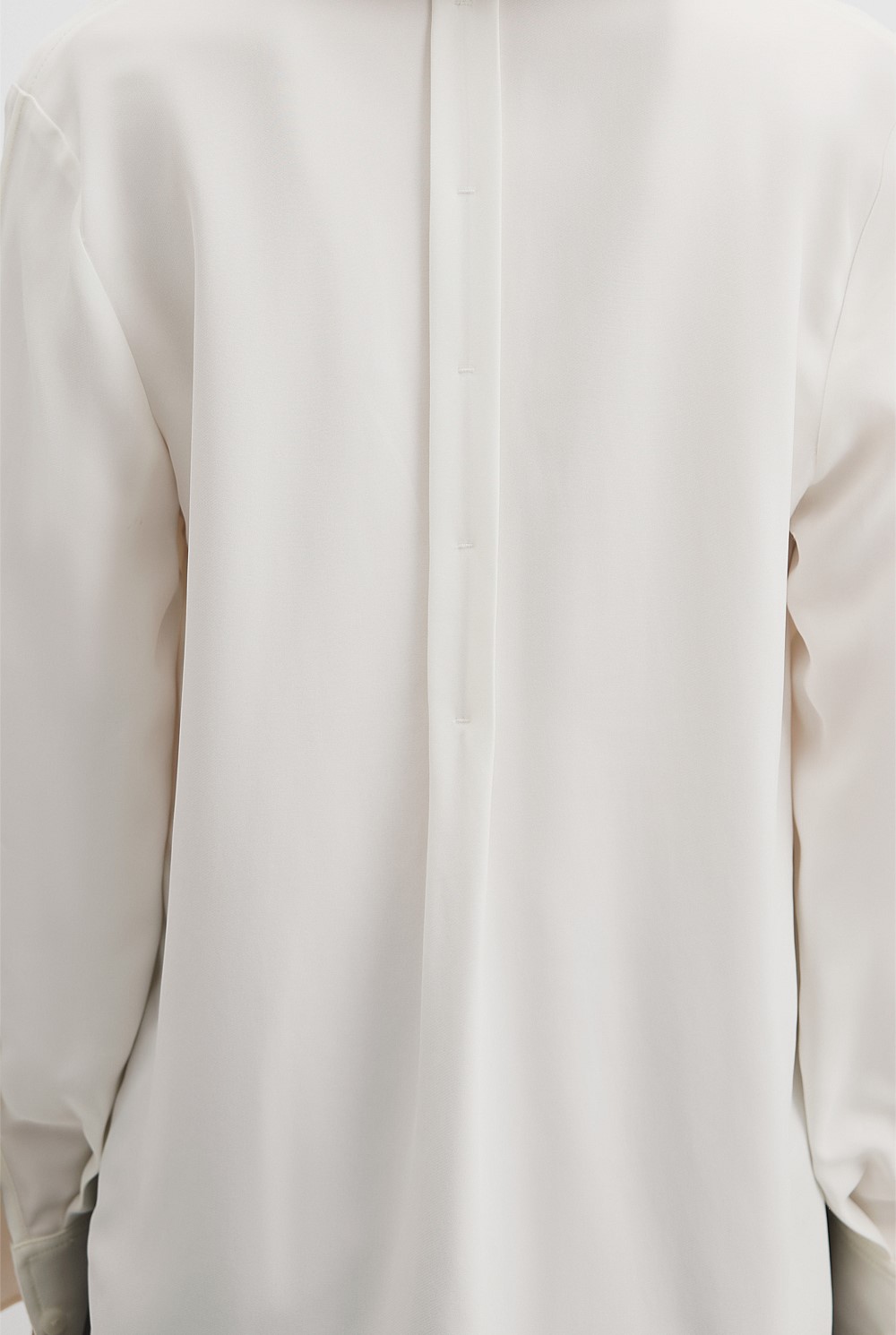 Crepe Popover Shirt